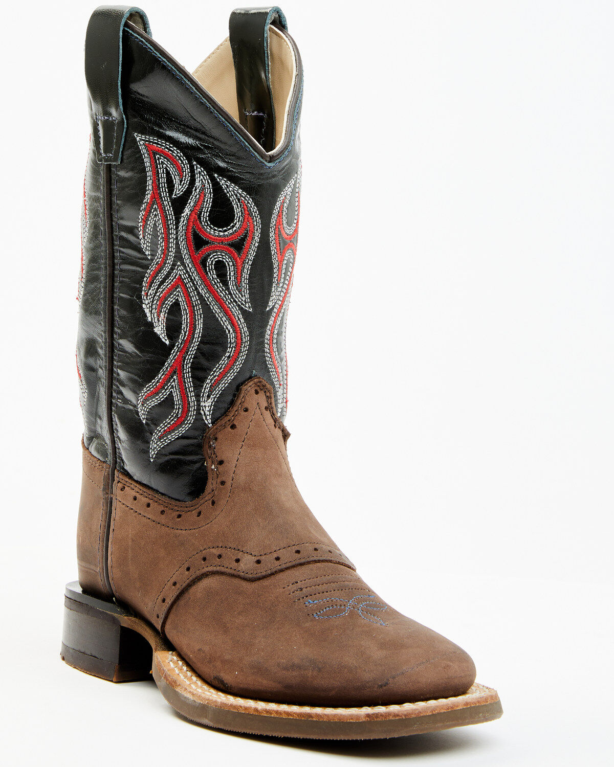 Boys' Old West Embroidered Western Boots - Square Toe