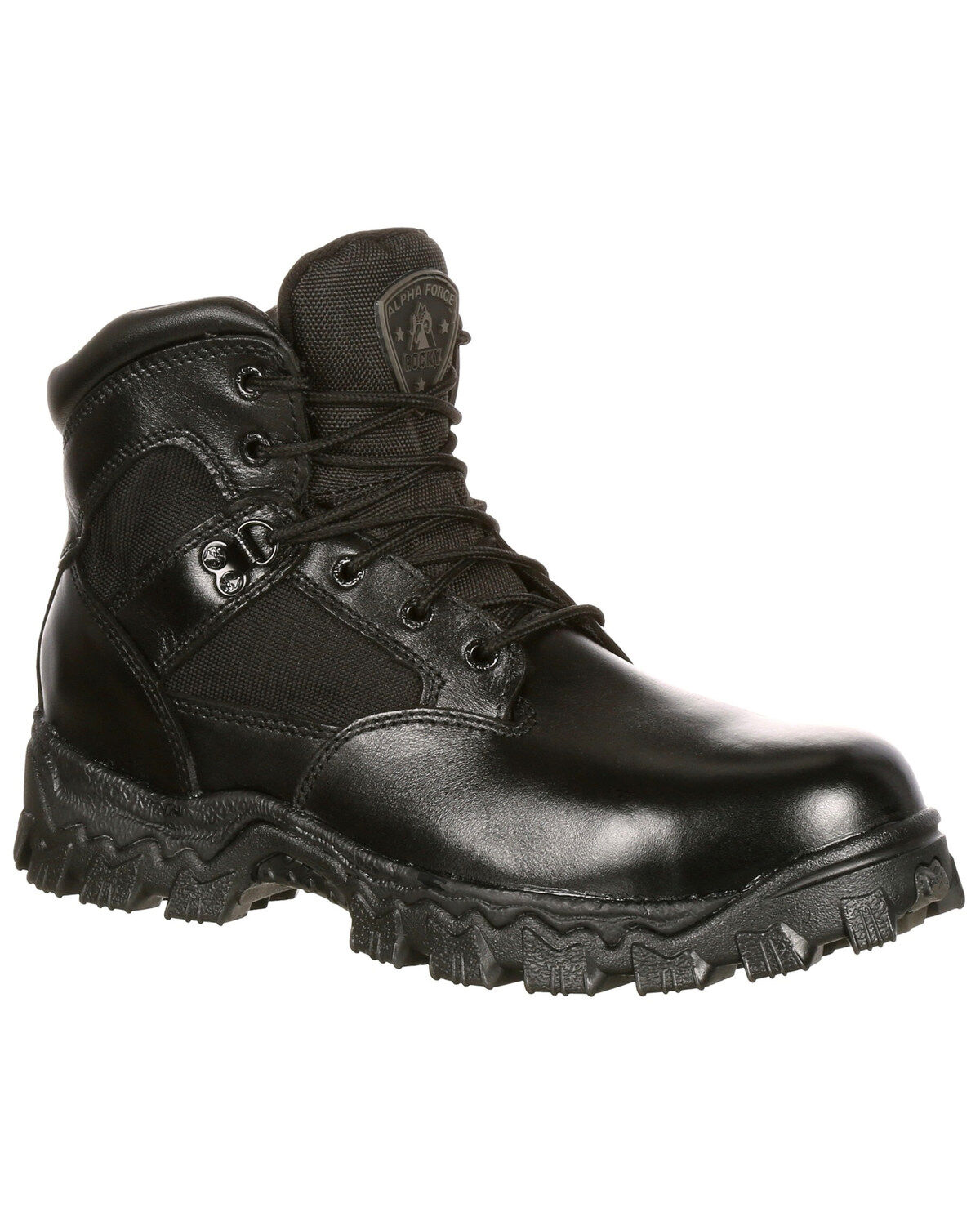Women's Rocky AlphaForce 6" Waterproof Duty Boots - Round Toe