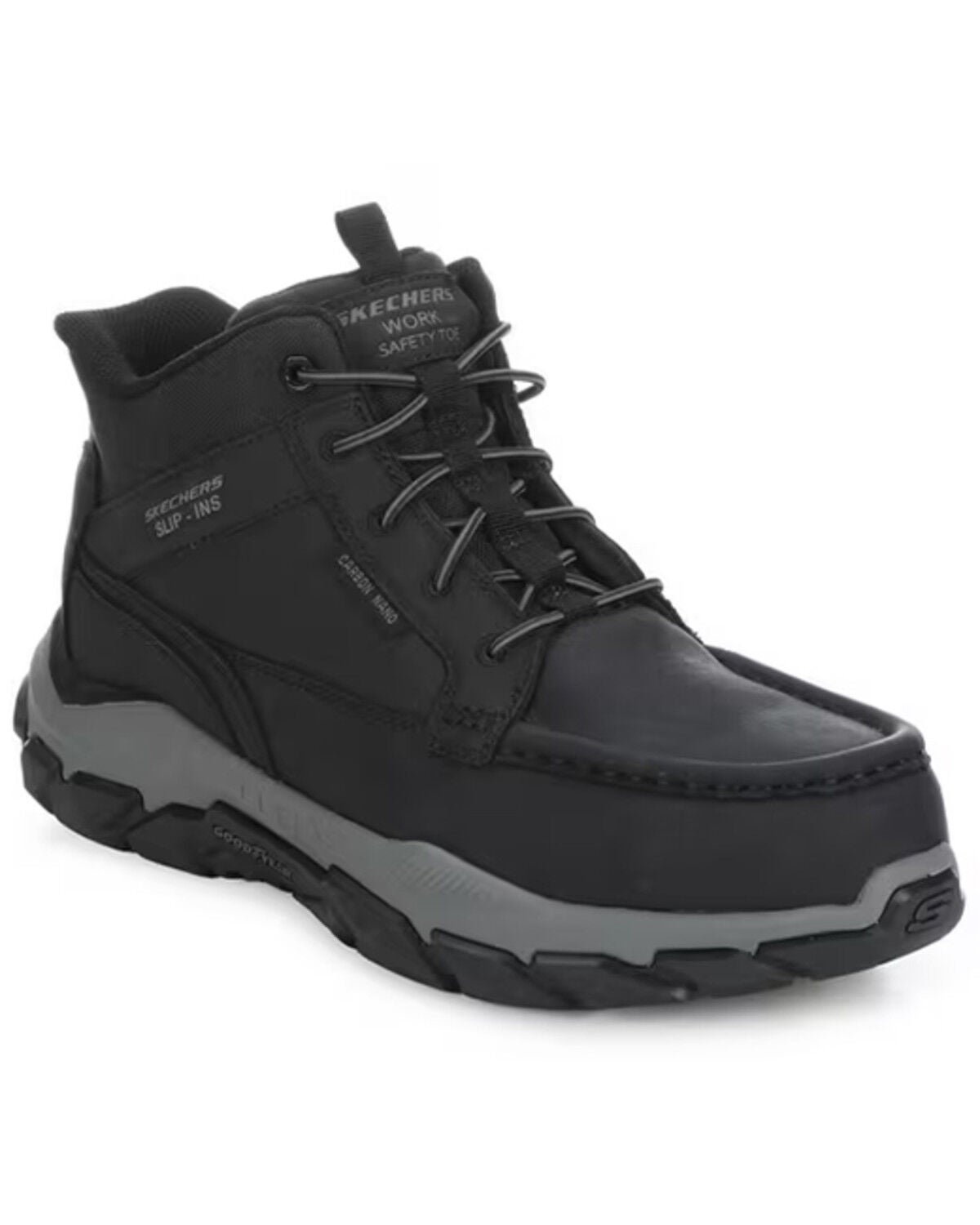 Men's Skechers Santoro Slip-ins Moc Work Shoes - Nano Composite Toe