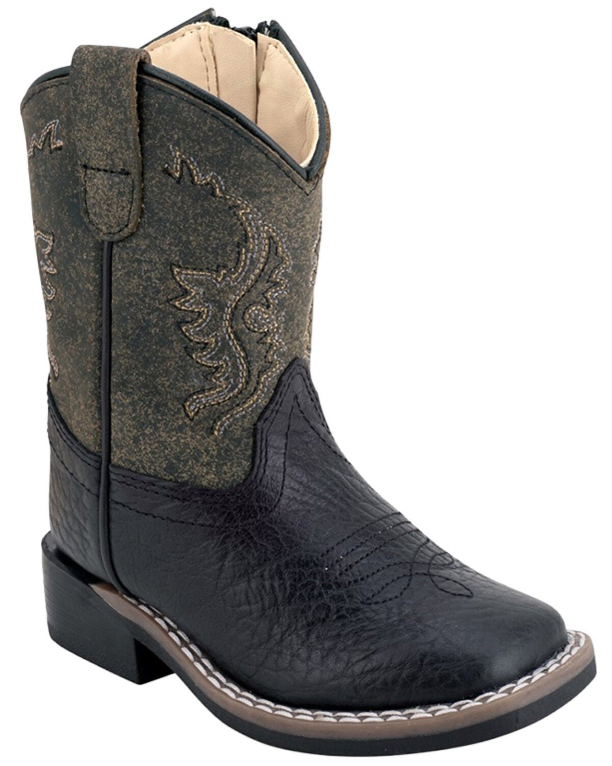 Boys' Old West Toddler Western Boots - Broad Square toe