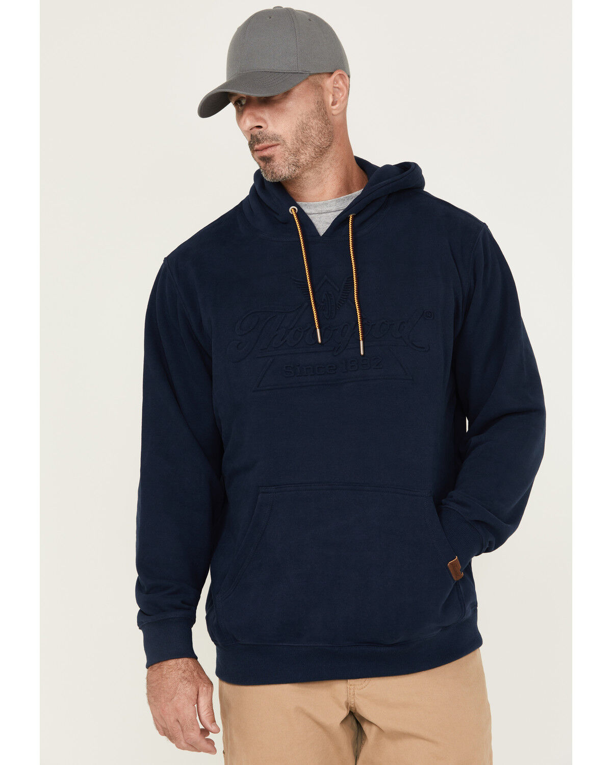 Men's Thorogood Heavyweight Brushed Embossed Logo Hooded Sweatshirt