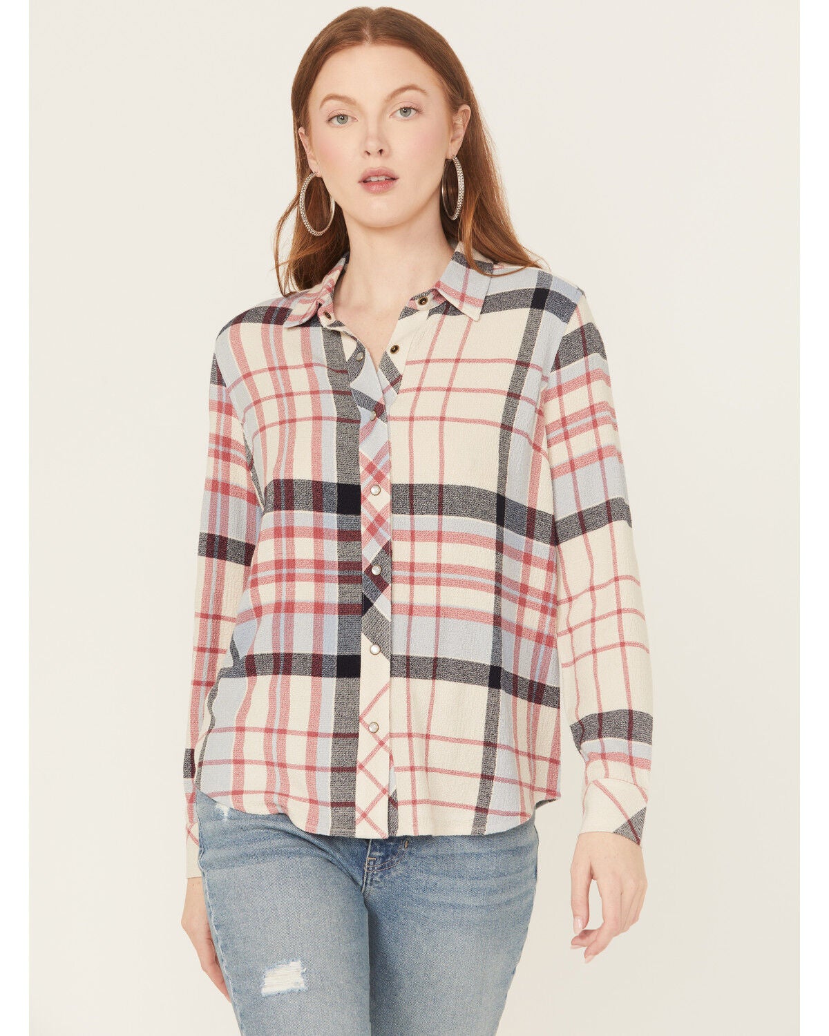 Women's Idyllwind Lyle Plaid Print Long Sleeve Snap Western Shirt