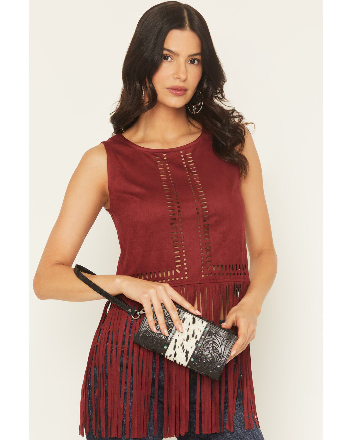 Women's Idyllwind Geneva Hairon Cowhide Clutch