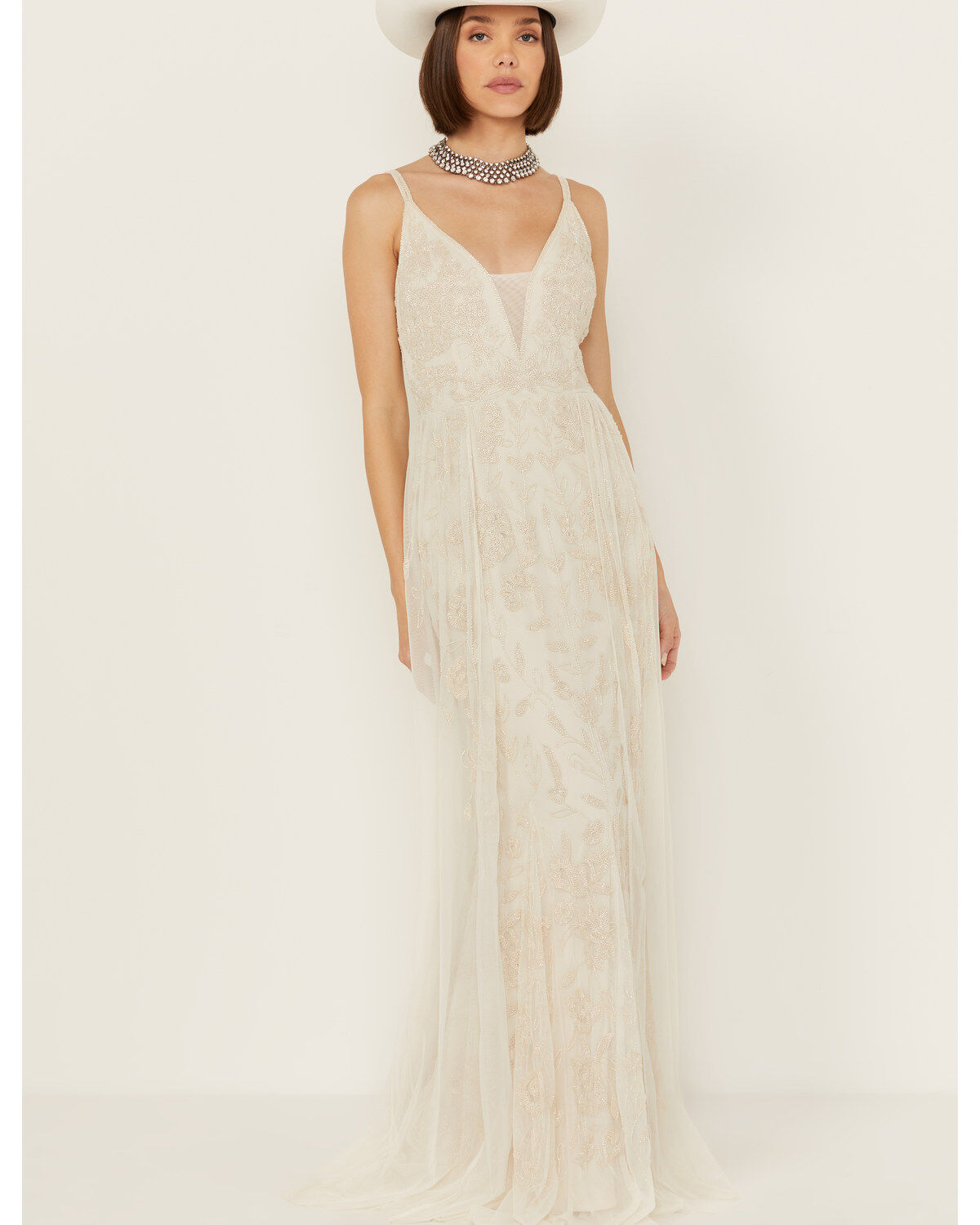 Women's Wonderwest Birch Beaded Mesh Bridal Dress