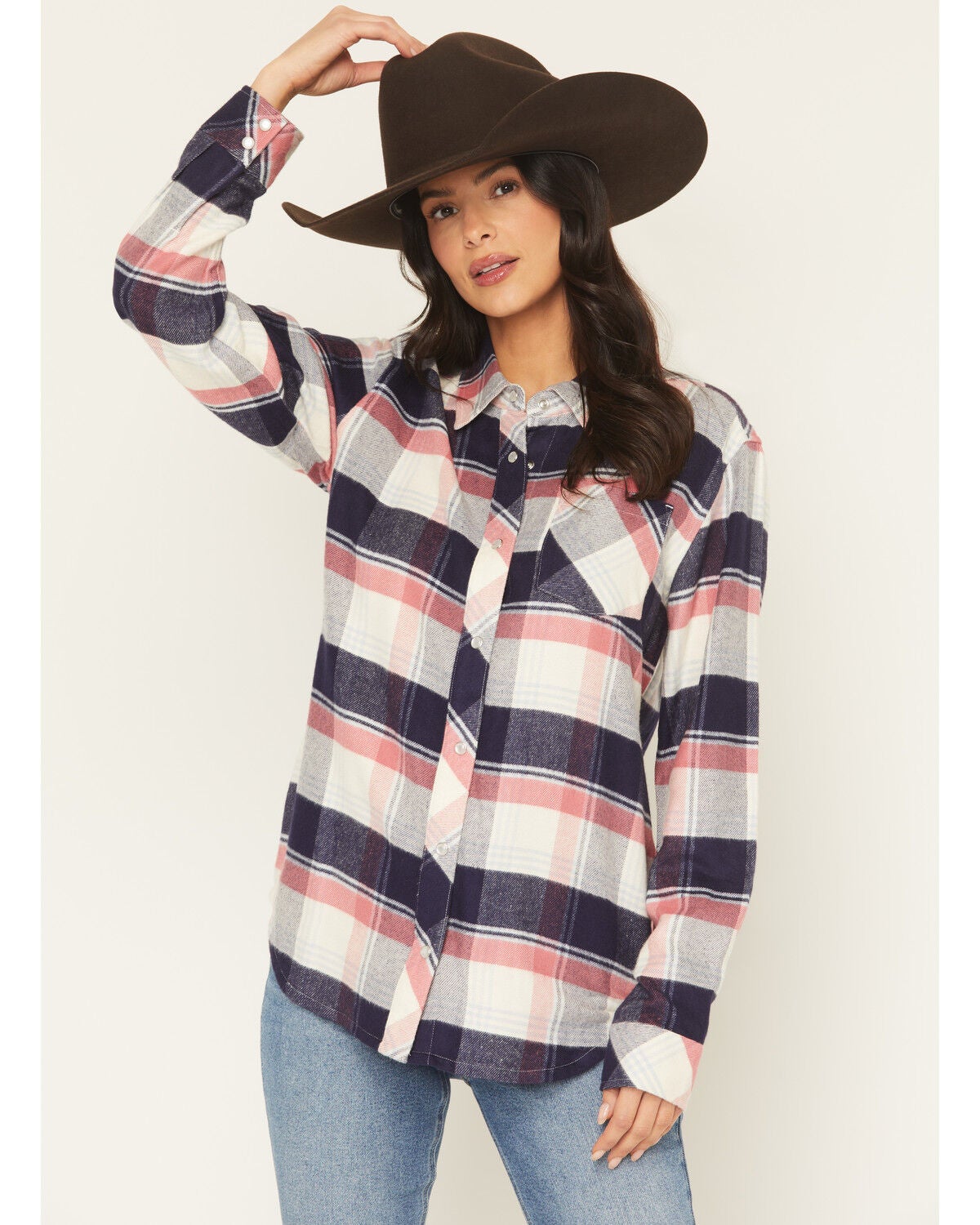 Women's Idyllwind Skip Jack Plaid Print Long Sleeve Snap Flannel Shirt