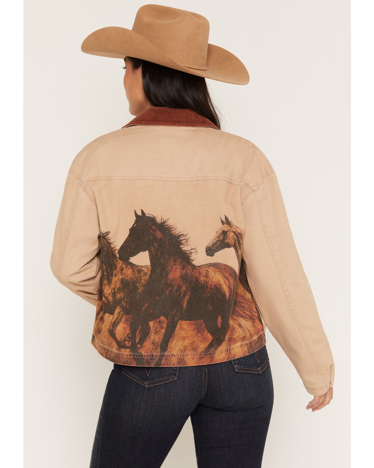 Women's Shyanne Briarwood Horse Graphic Canvas Jacket