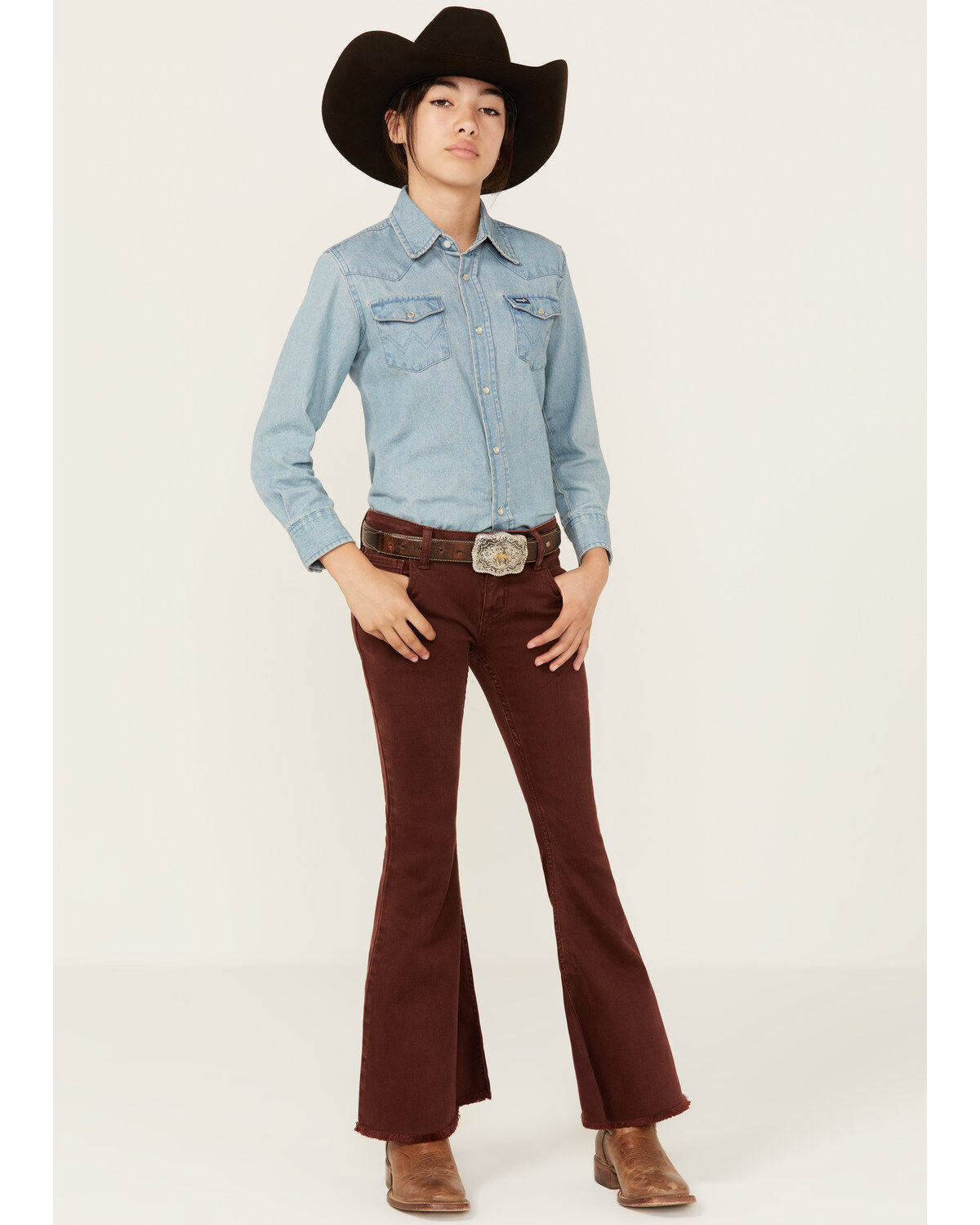 Girls' Shyanne Pull-on Stretch Flare Jeans