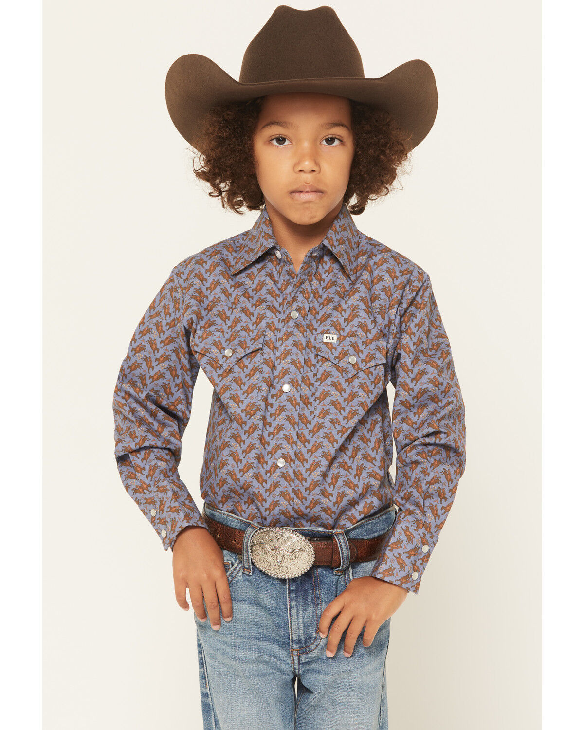 Boys' Ely Walker Cowboy Long Sleeve Snap Western Shirt