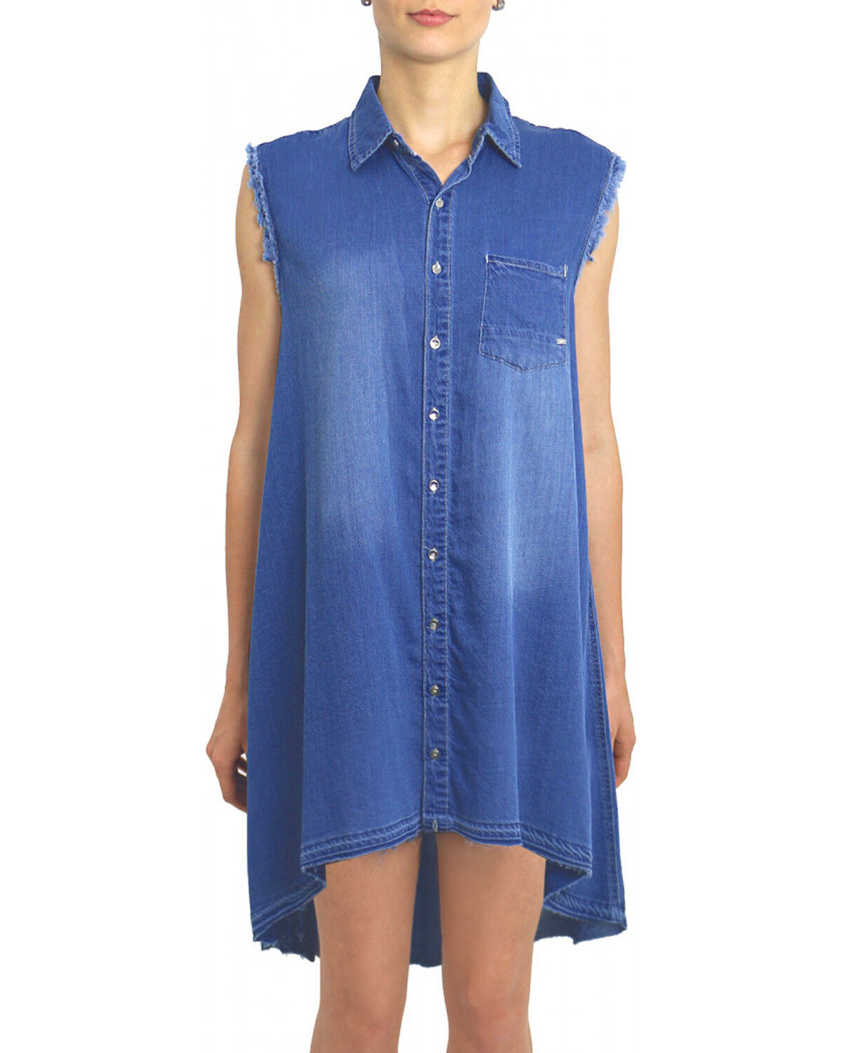 Women's Tractr Blu Monday Blu Shirt Dress