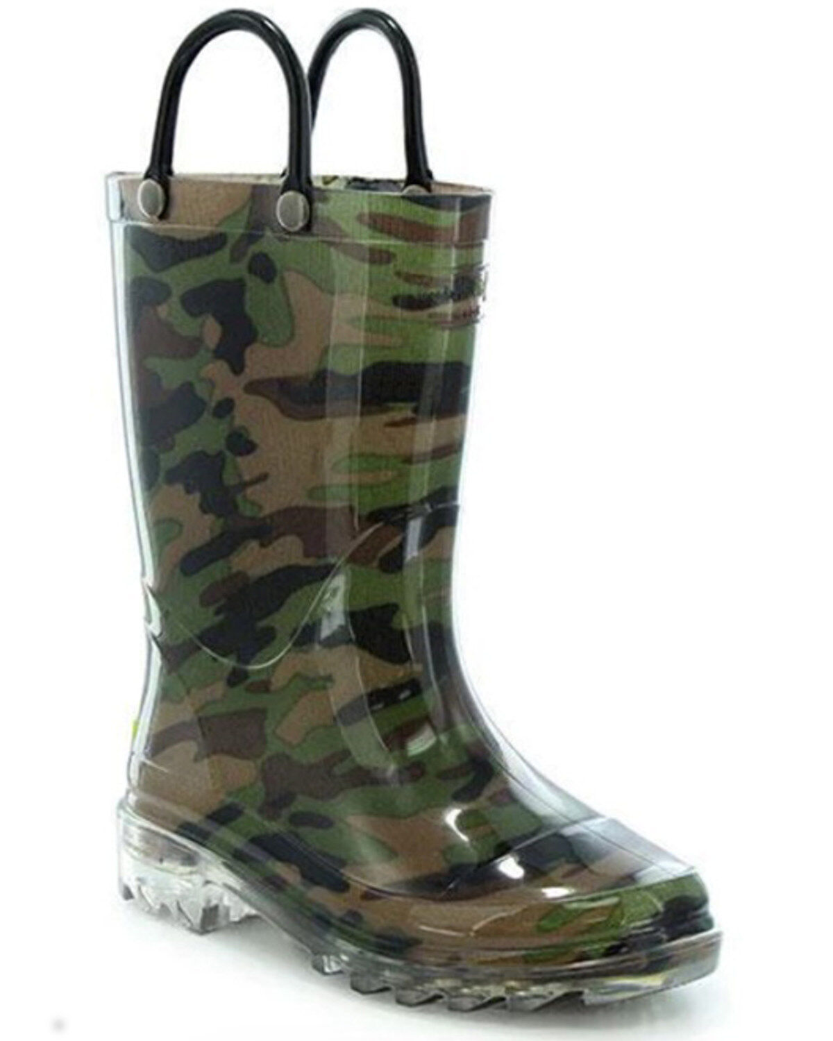 Boys' Western Chief Camo Lighted PVC Rain Boots