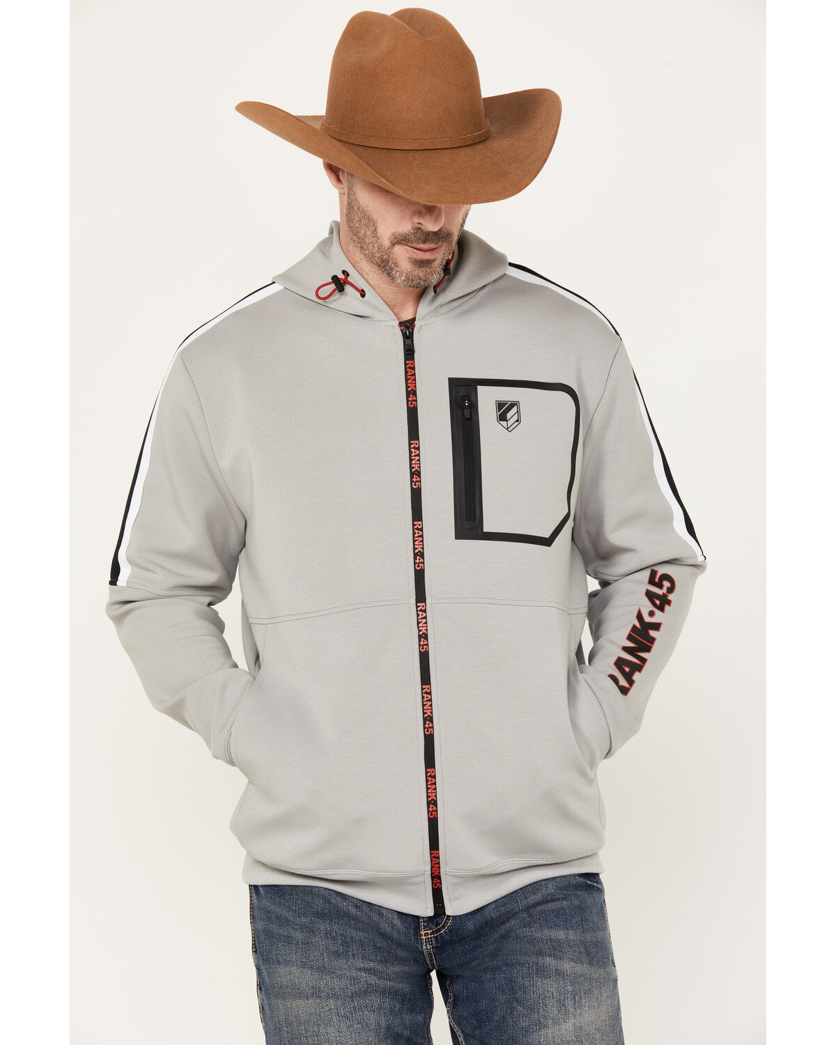 Men's RANK 45 Champion Full Zip Hooded Jacket