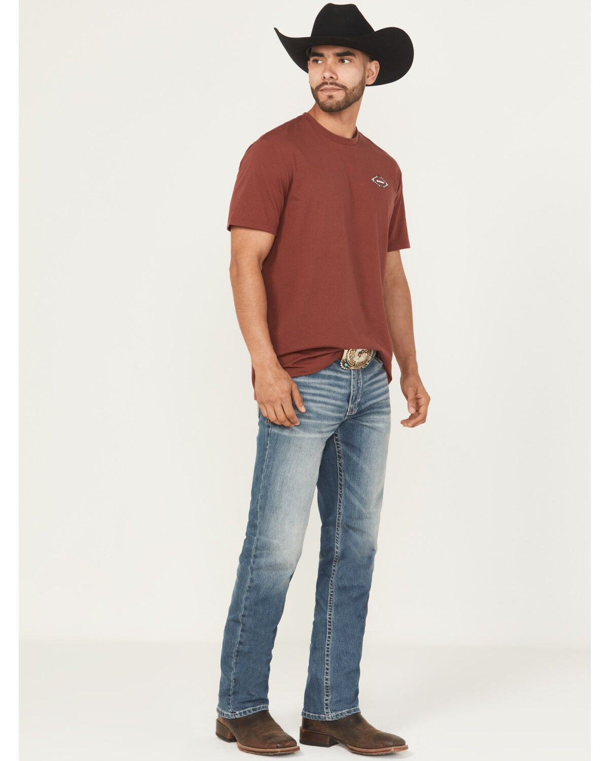 Men's Cody James Hombre Wash Jackson Slim Straight Stretch Denim Jeans