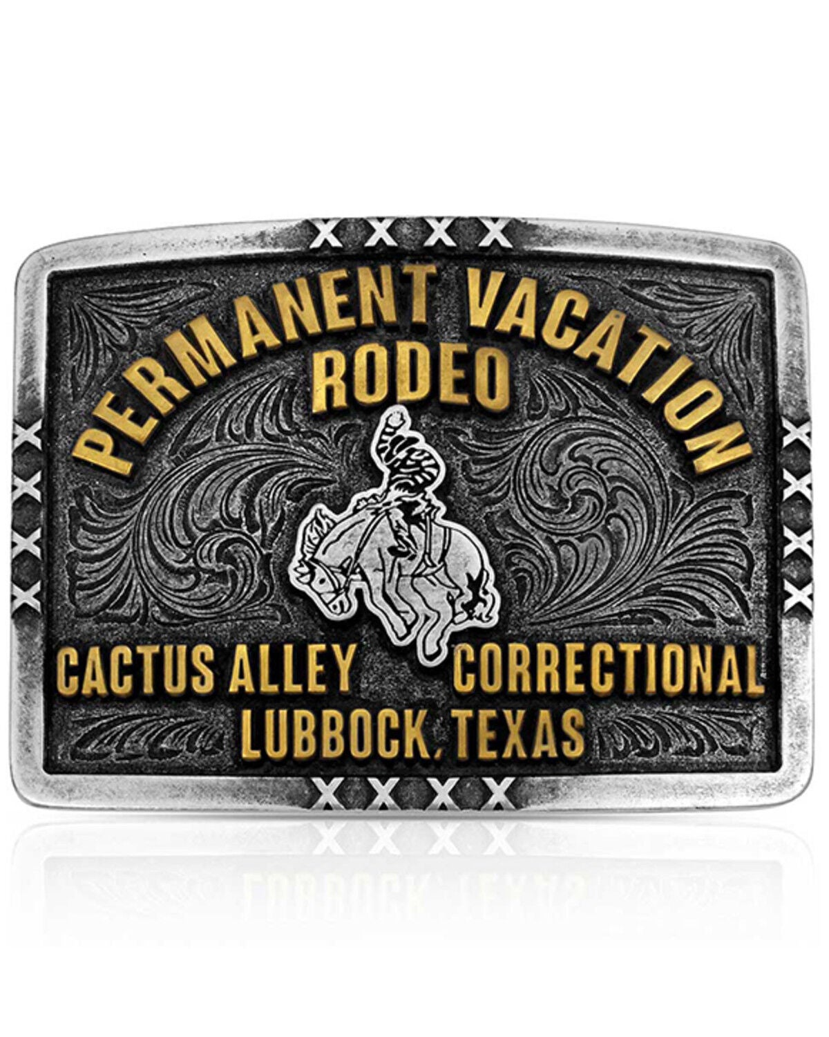 Montana Silversmiths Cactus Alley Permanent Vacation Belt Buckle