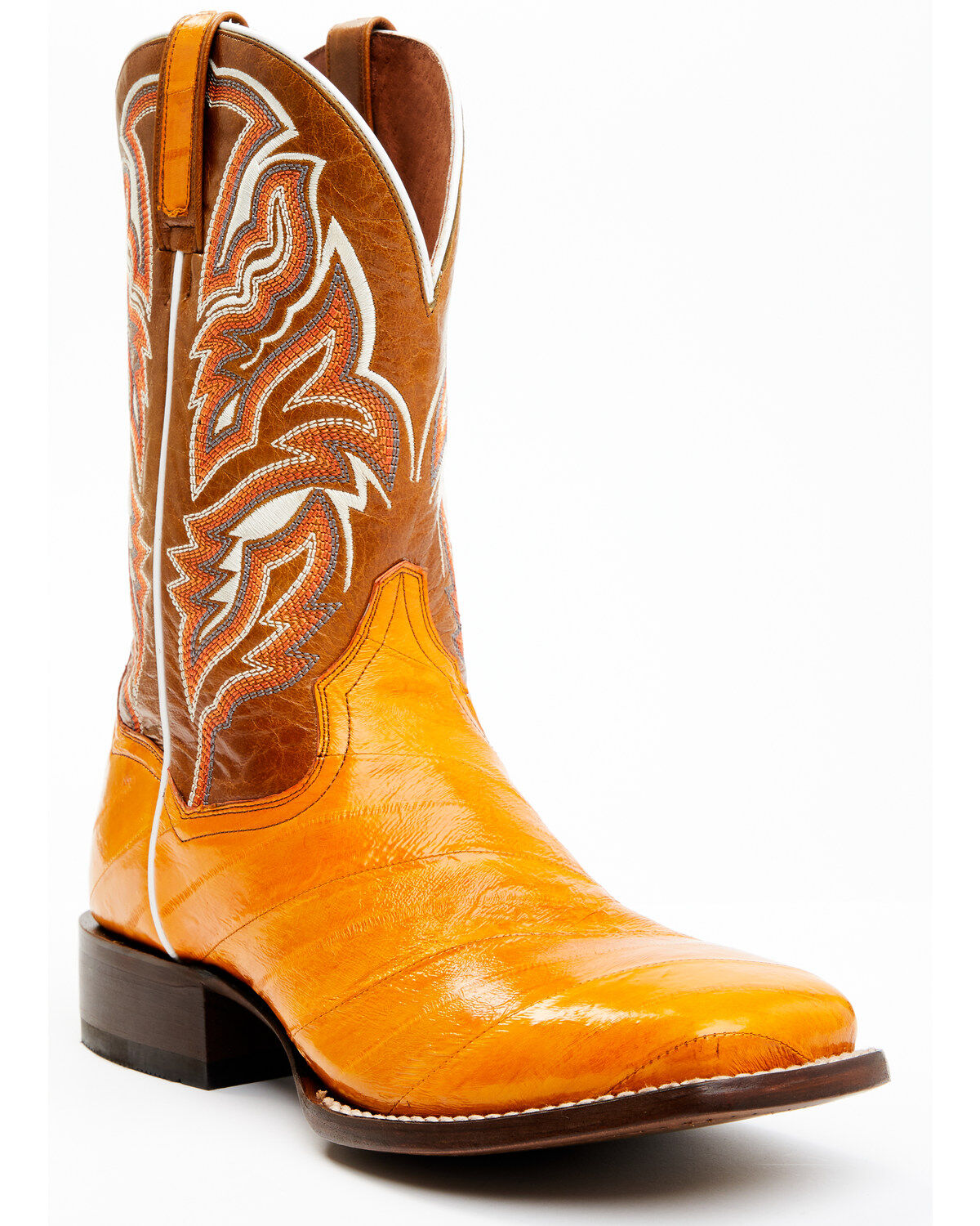 Men's Dan Post Buttercup Eel Exotic Western Boots - Broad Square Toe