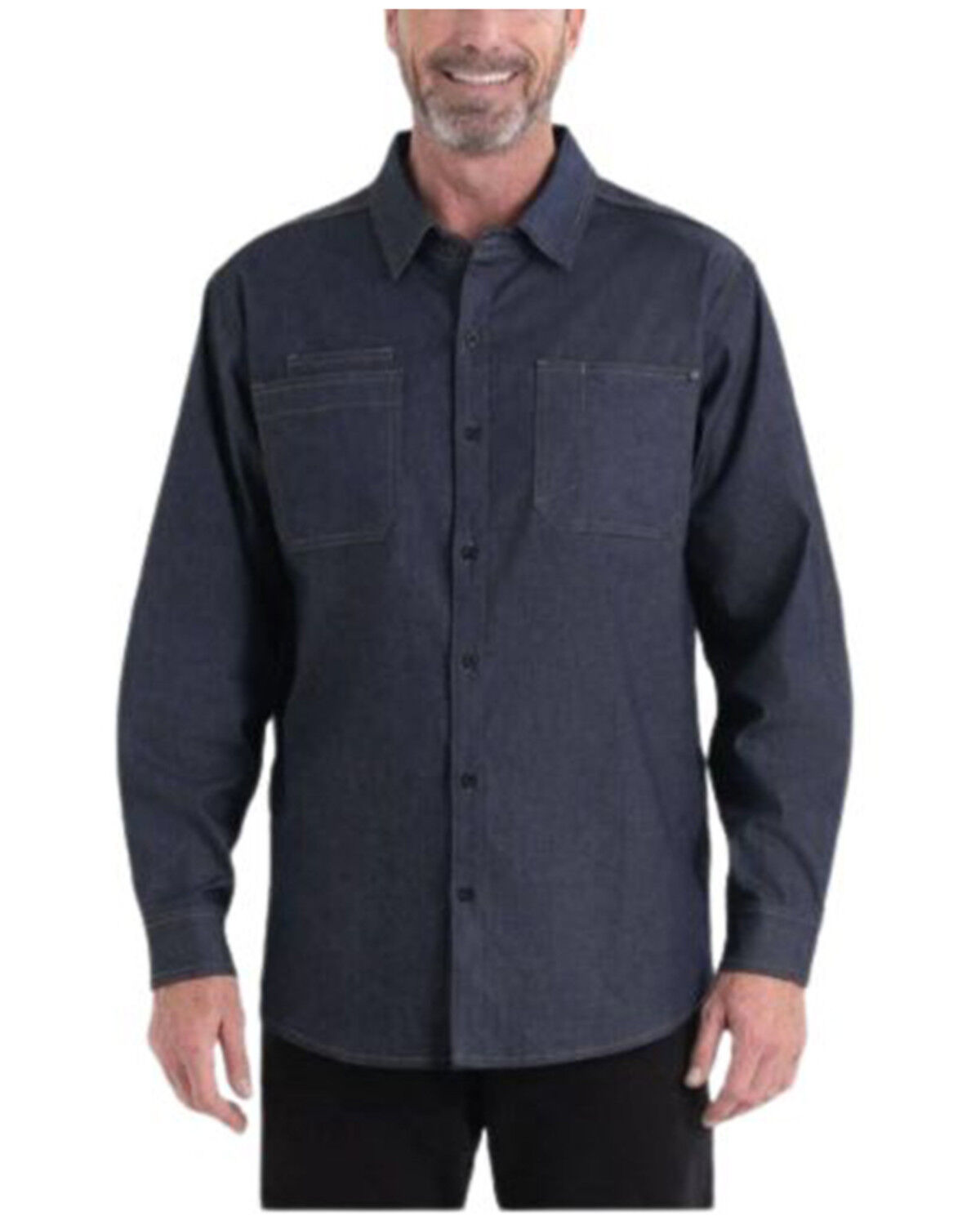 Men's Thorogood Vintage Stretch Denim Long Sleeve Button-Down Stretch