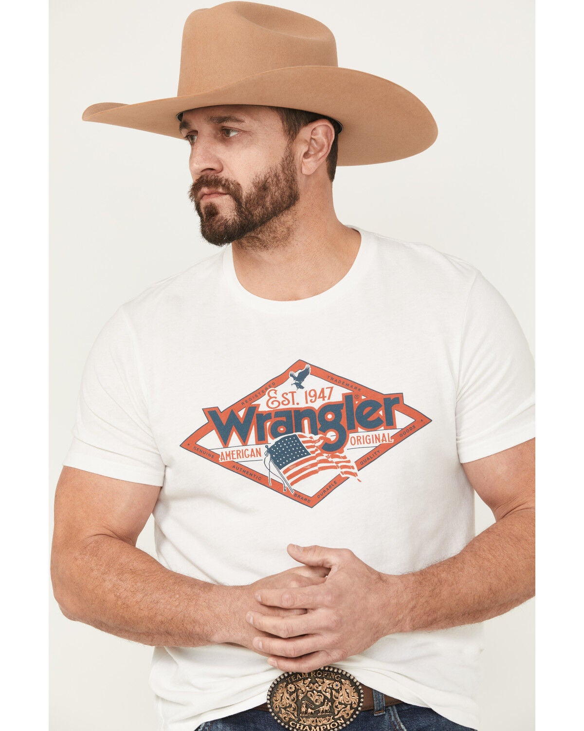 Men's Wrangler Boot Barn Exclusive Samuel Americana Short Sleeve Graph