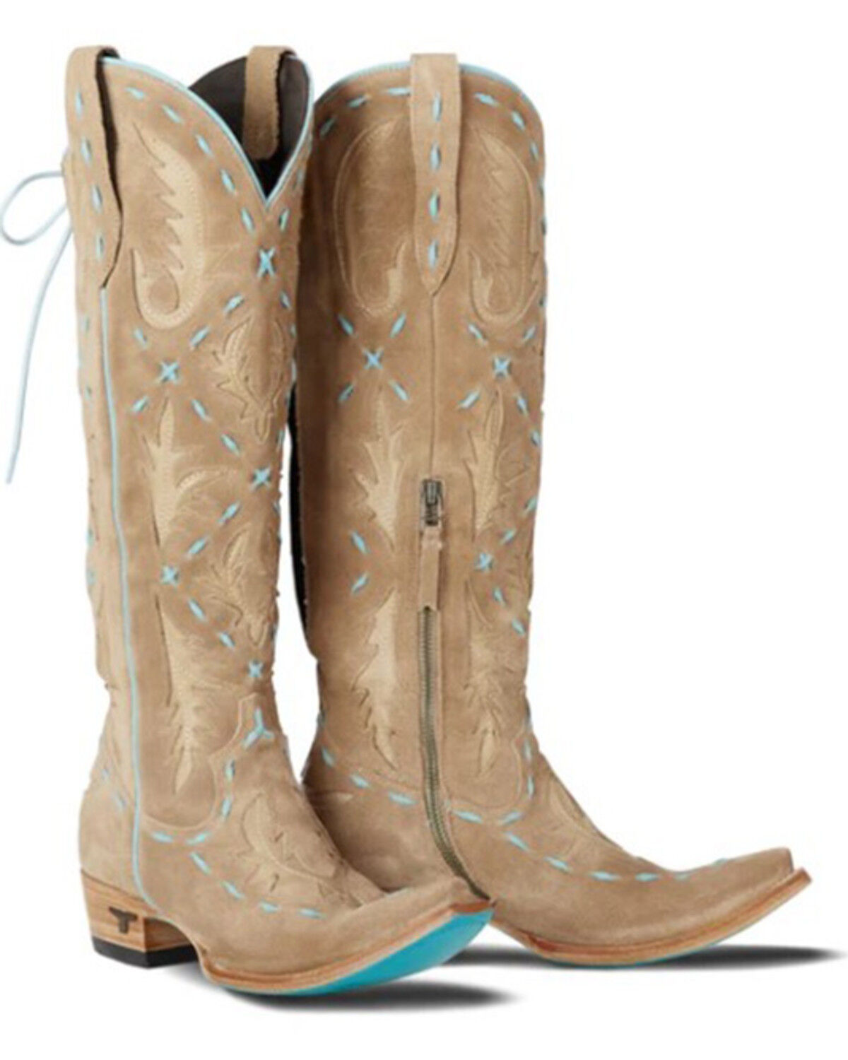 Women's Lane Reverie Suede Knee High Corset Western Boots - Snip Toe