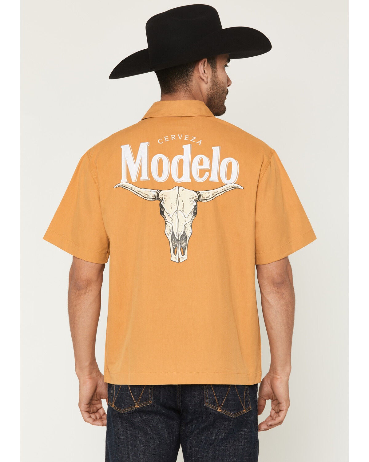 Men's Modelo Boot Barn Exclusive Steerhead Short Sleeve Button-Down Sh