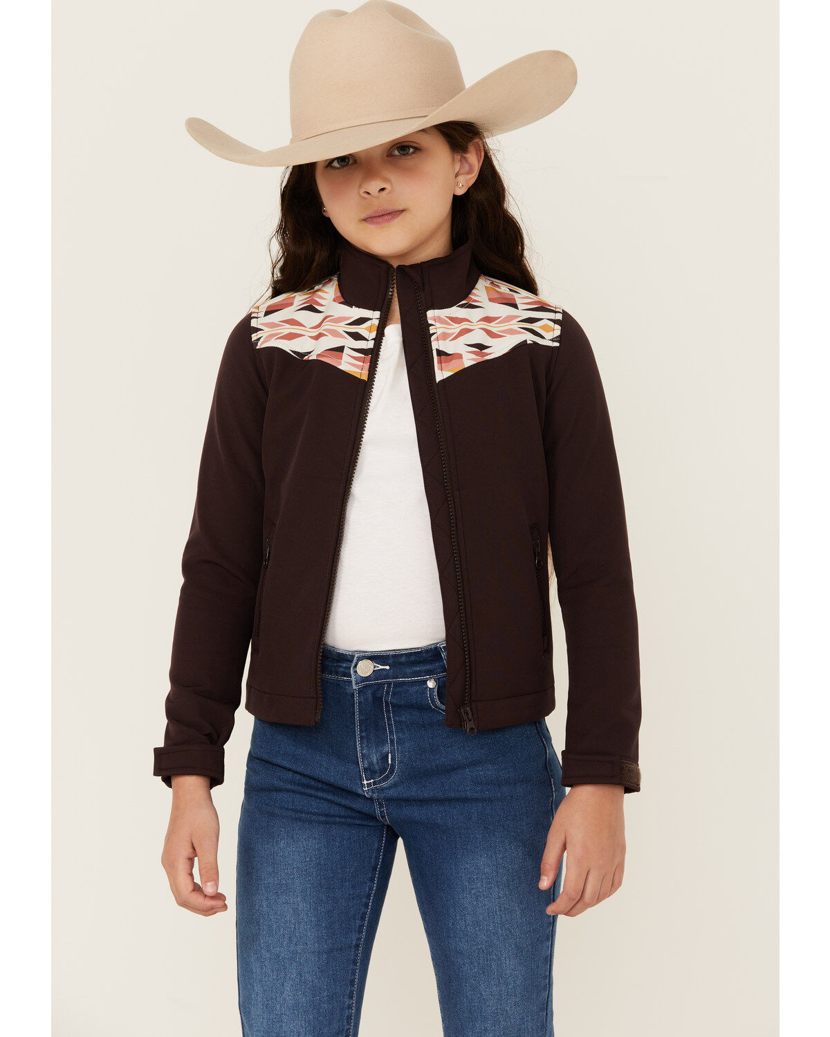 Girls' Shyanne Southwestern Print Softshell Jacket