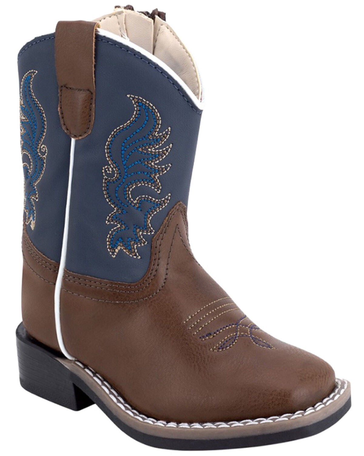 Boys' Old West Toddler Western Boots - Broad Square Toe