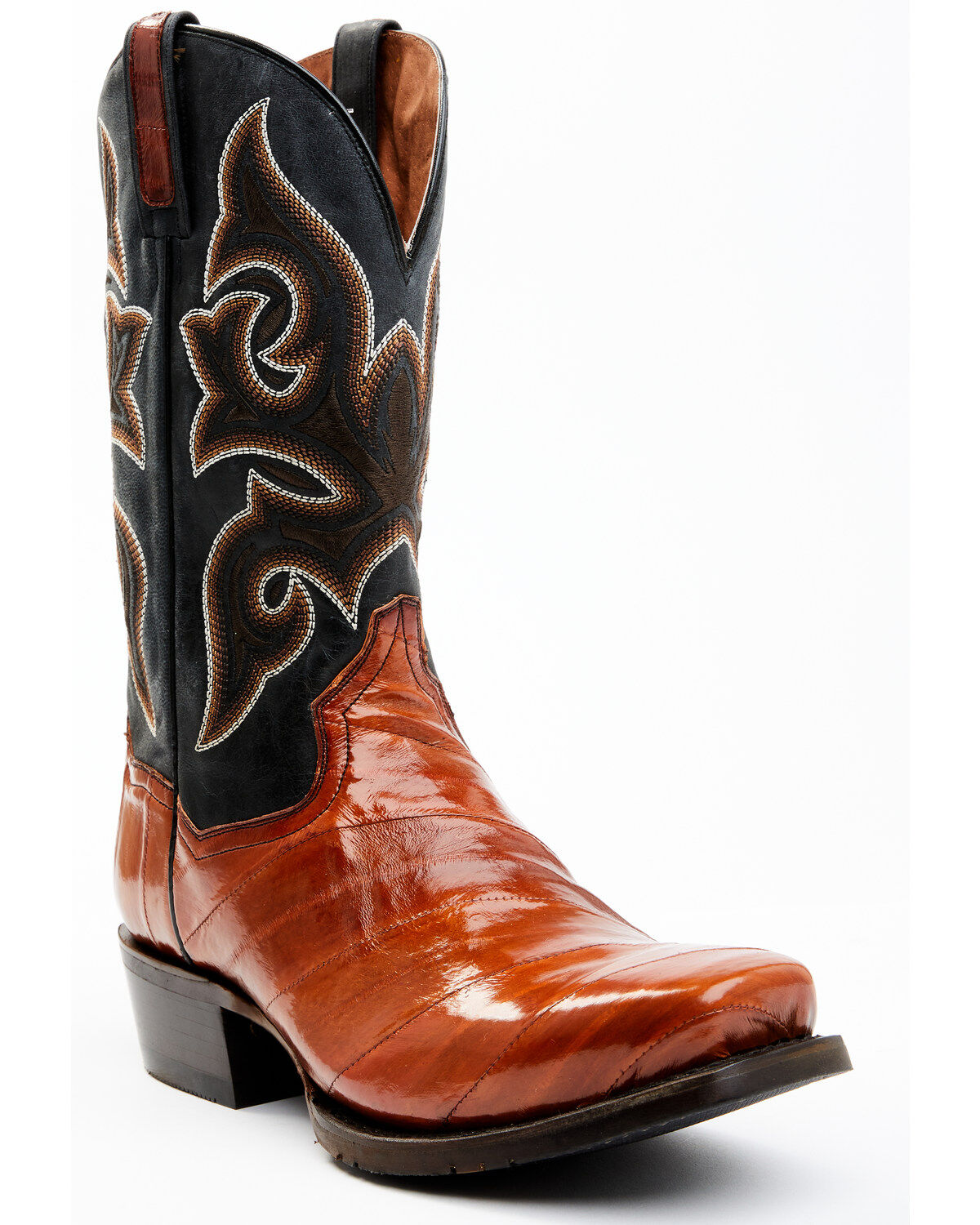 Men's Dan Post Eel Exotic Western Boots - Square Toe