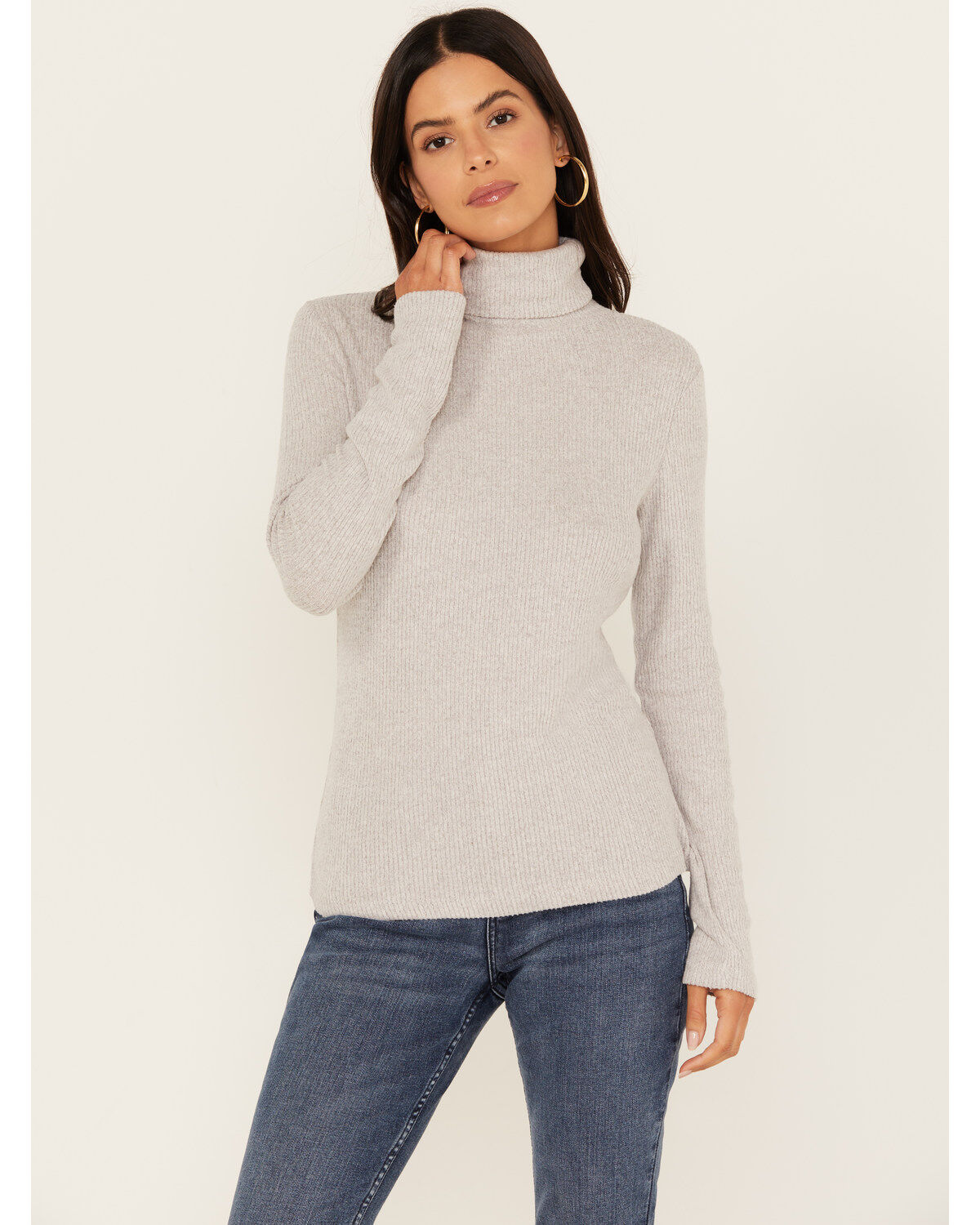Women's Miss Me Long Sleeve Turtleneck Top