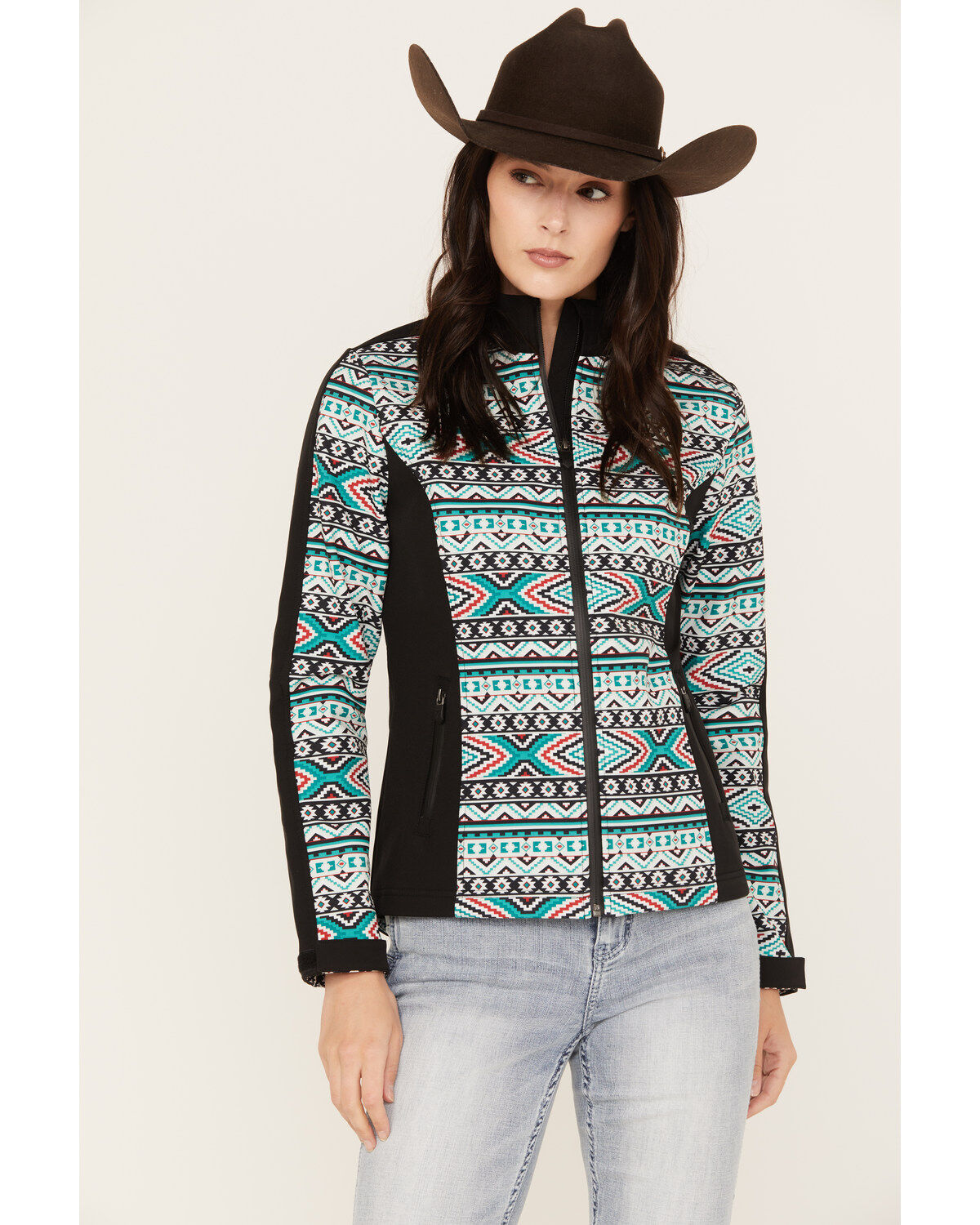 Women's RANK 45 Atha Geo Print Softshell Jacket