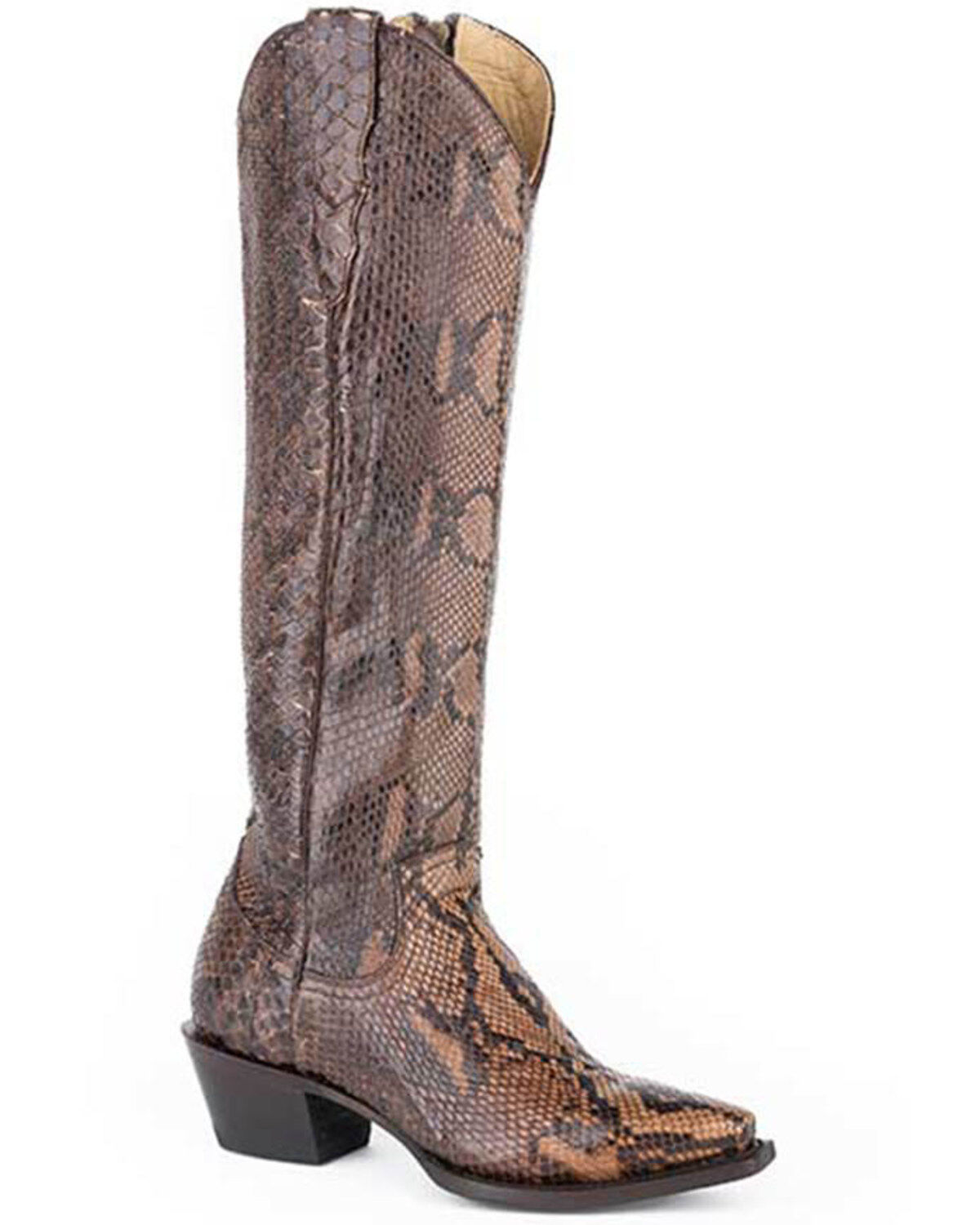 Women's Stetson Yasmin Exotic Python Tall Western Boots - Snip Toe
