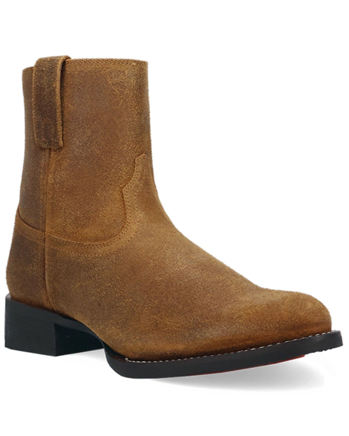Men's Laredo Vanguard Roughout Zipper Ankle Boots - Round Toe