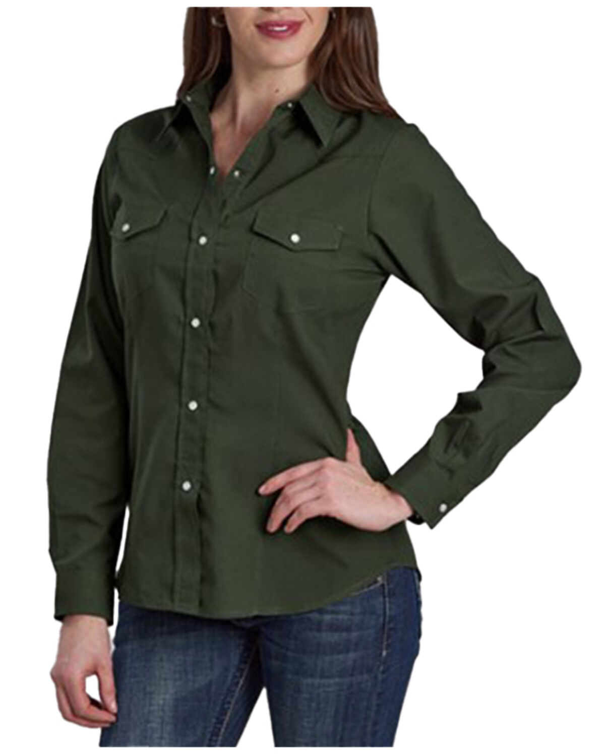 Women's Roper Solid Long Sleeve Snap Western Shirt