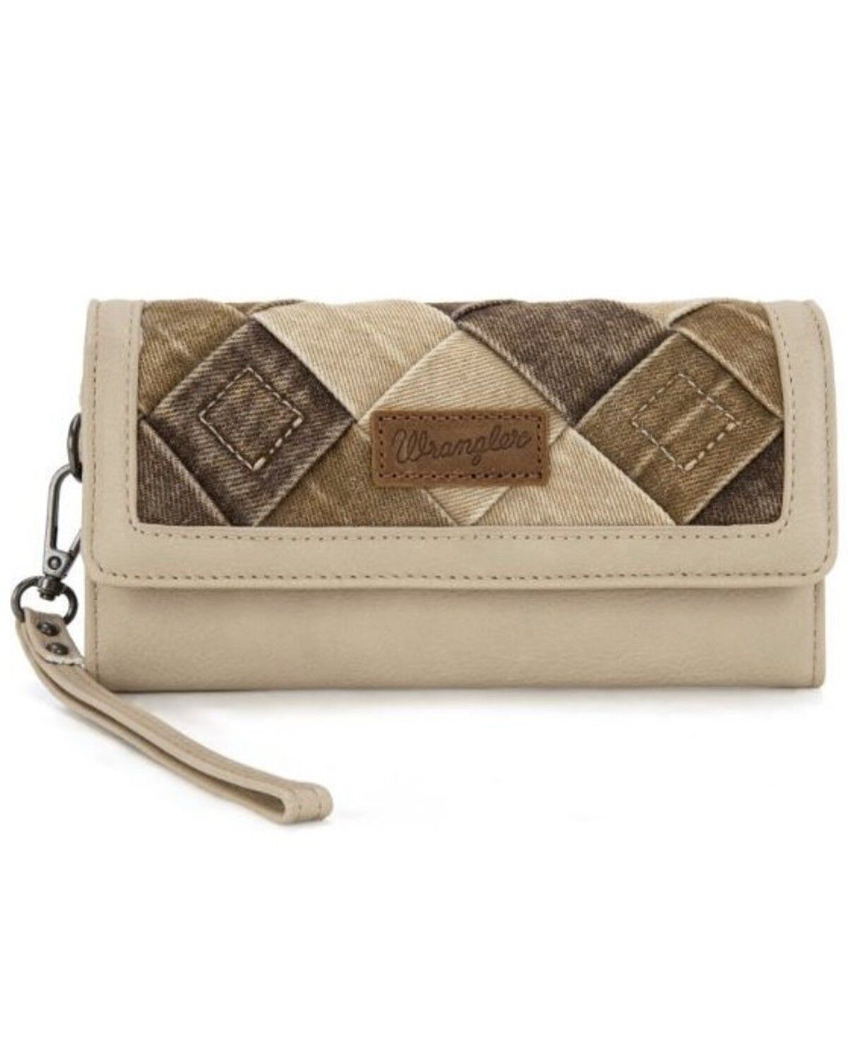 Women's Wrangler Denim Cross Weave Wristlet Wallet