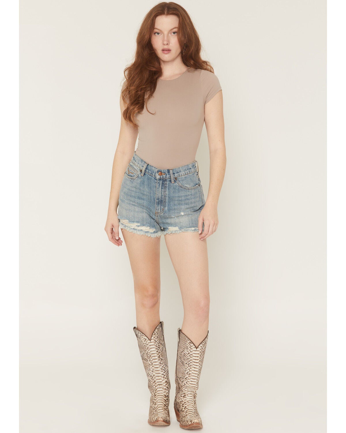 Women's Kimes Ranch Daisy High Rise Medium Wash Denim Shorts