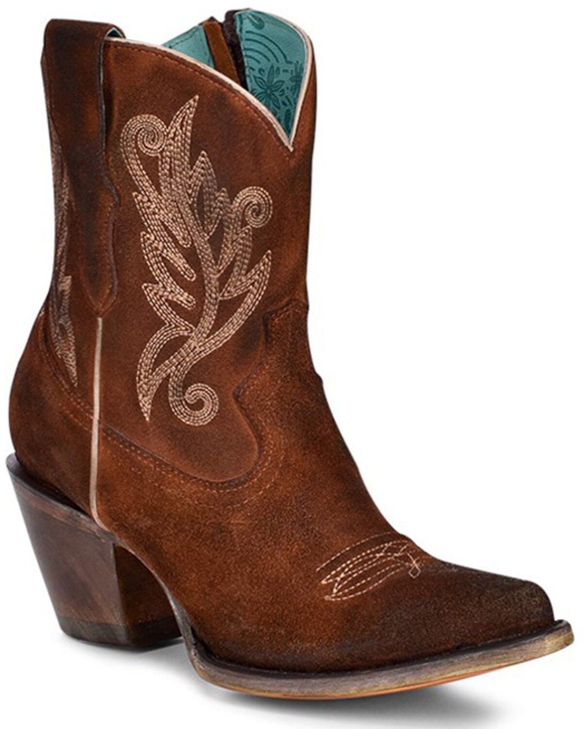 Women's Corral Embroidered Western Fashion Booties - Round Toe