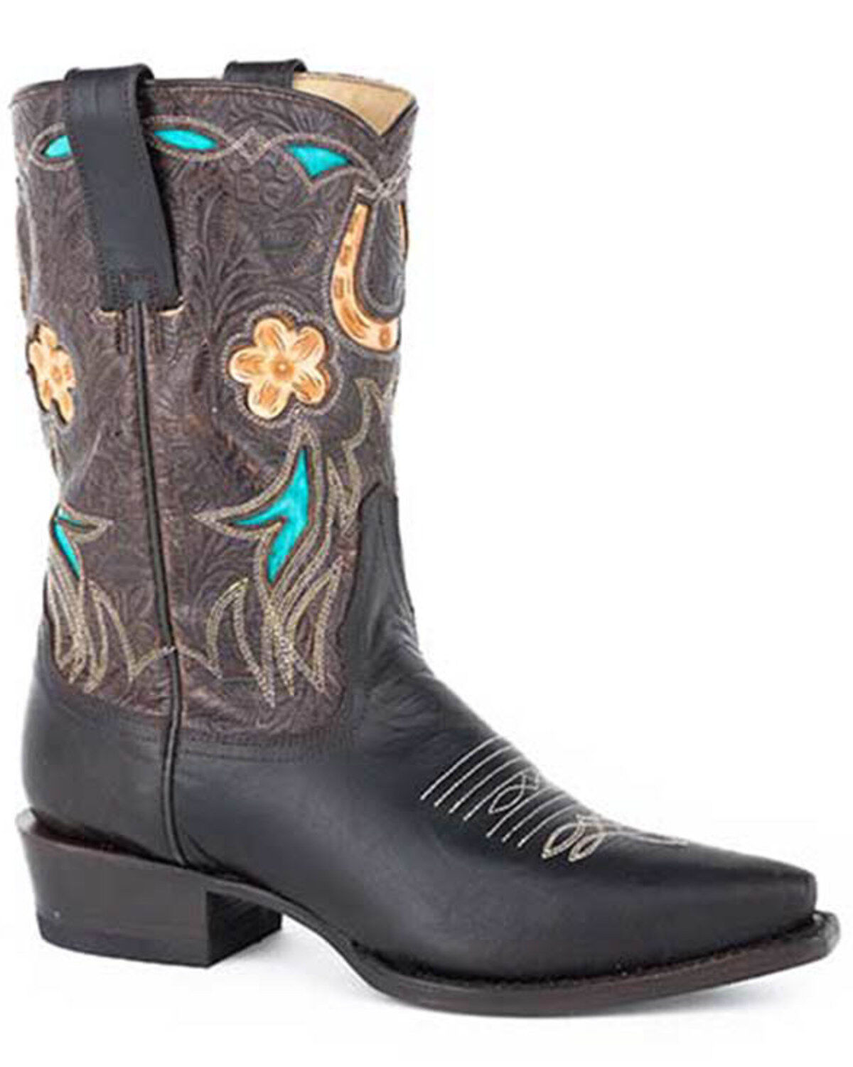 Women's Stetson Willa Inlay Western Boots - Snip Toe