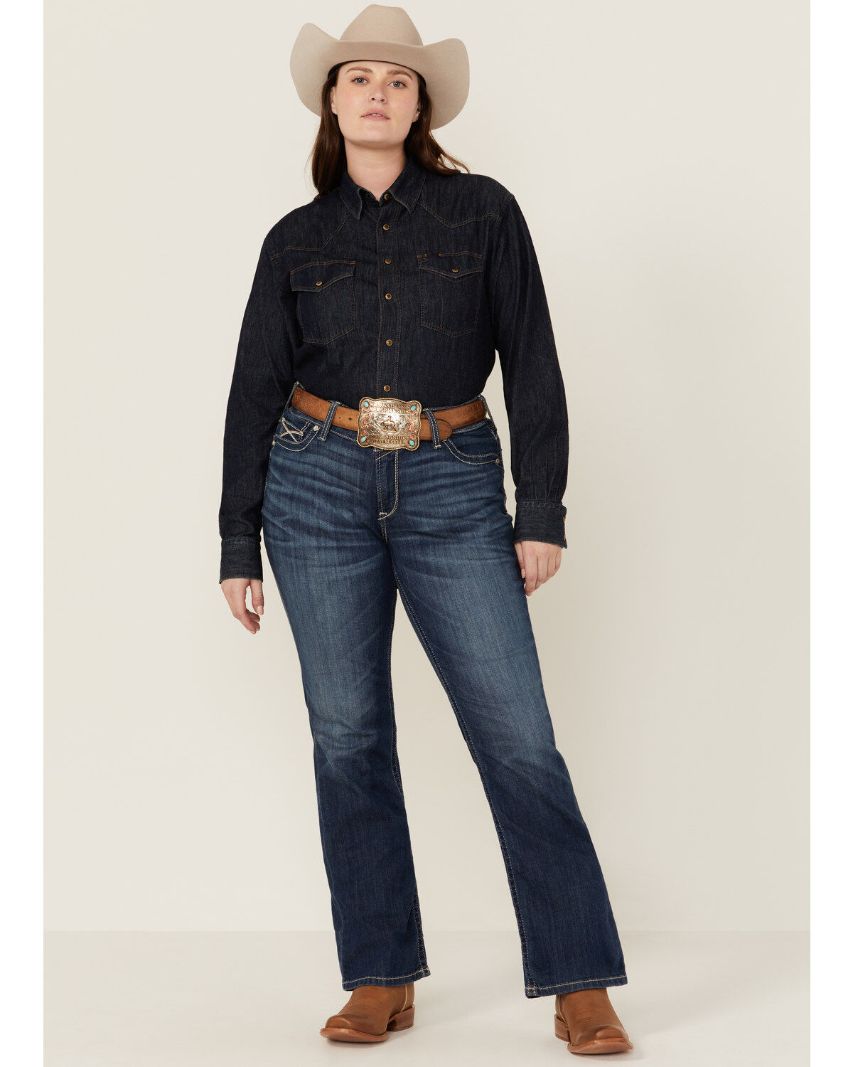 Women's Ariat Mid Rise Miriam Bootcut Irvine Jeans - Plus