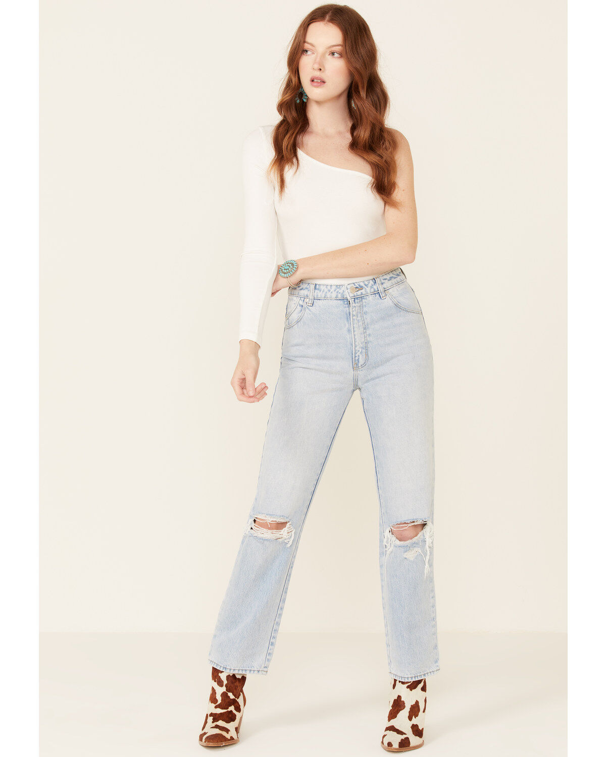 Women's Rolla's Sunbleach Originals Straight Leg Jeans