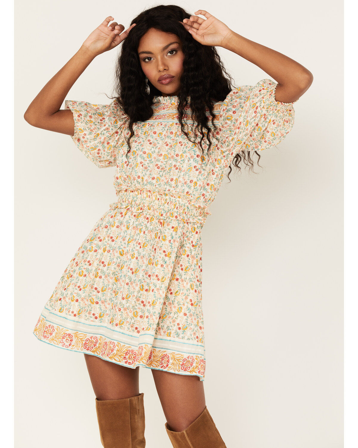 Women's Cleobella Dallas Floral Print Mini Dress