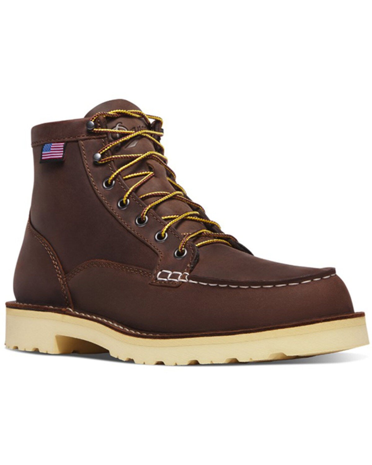 Men's Danner 6" Bull Run Lace-Up Work Boots - Soft Toe