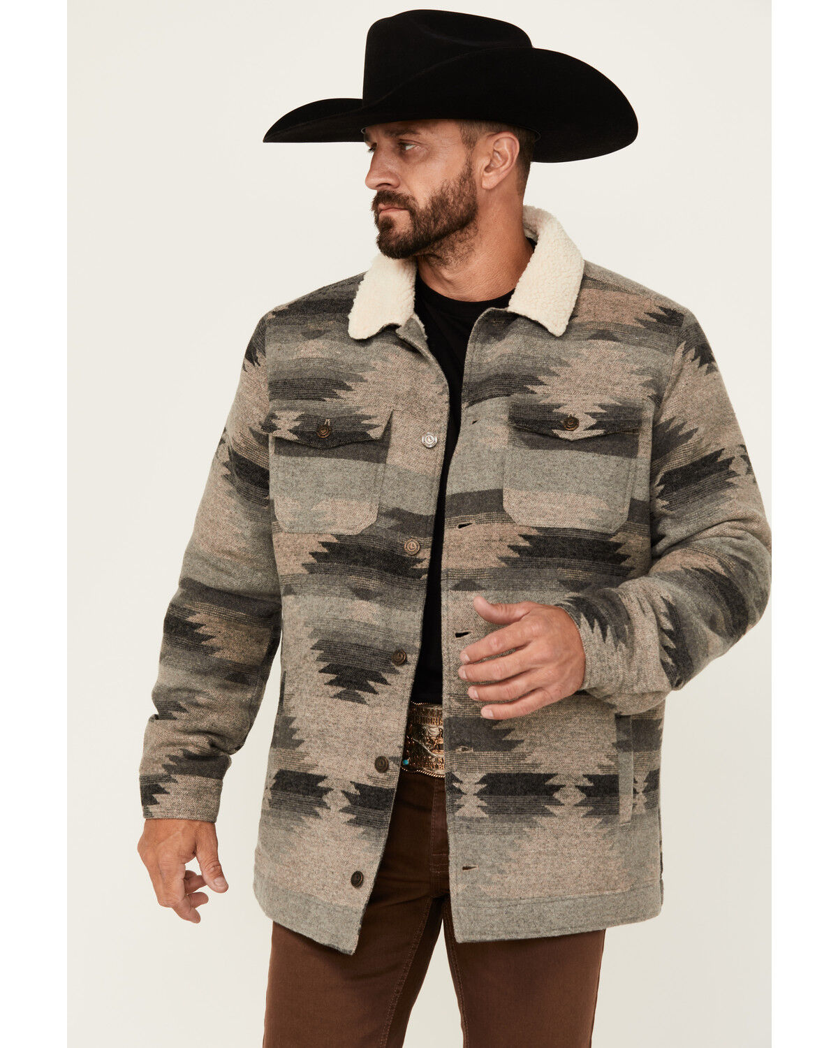 Men's Cody James Whiskey Southwestern Print Jacket