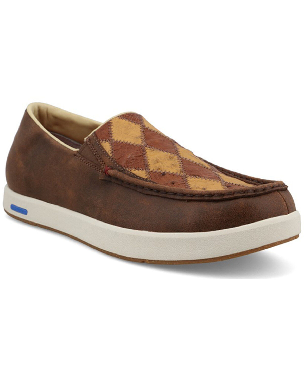 Men's Twisted X Exotic Ostrich Slip-On Ultralite X Casual Shoes - Moc