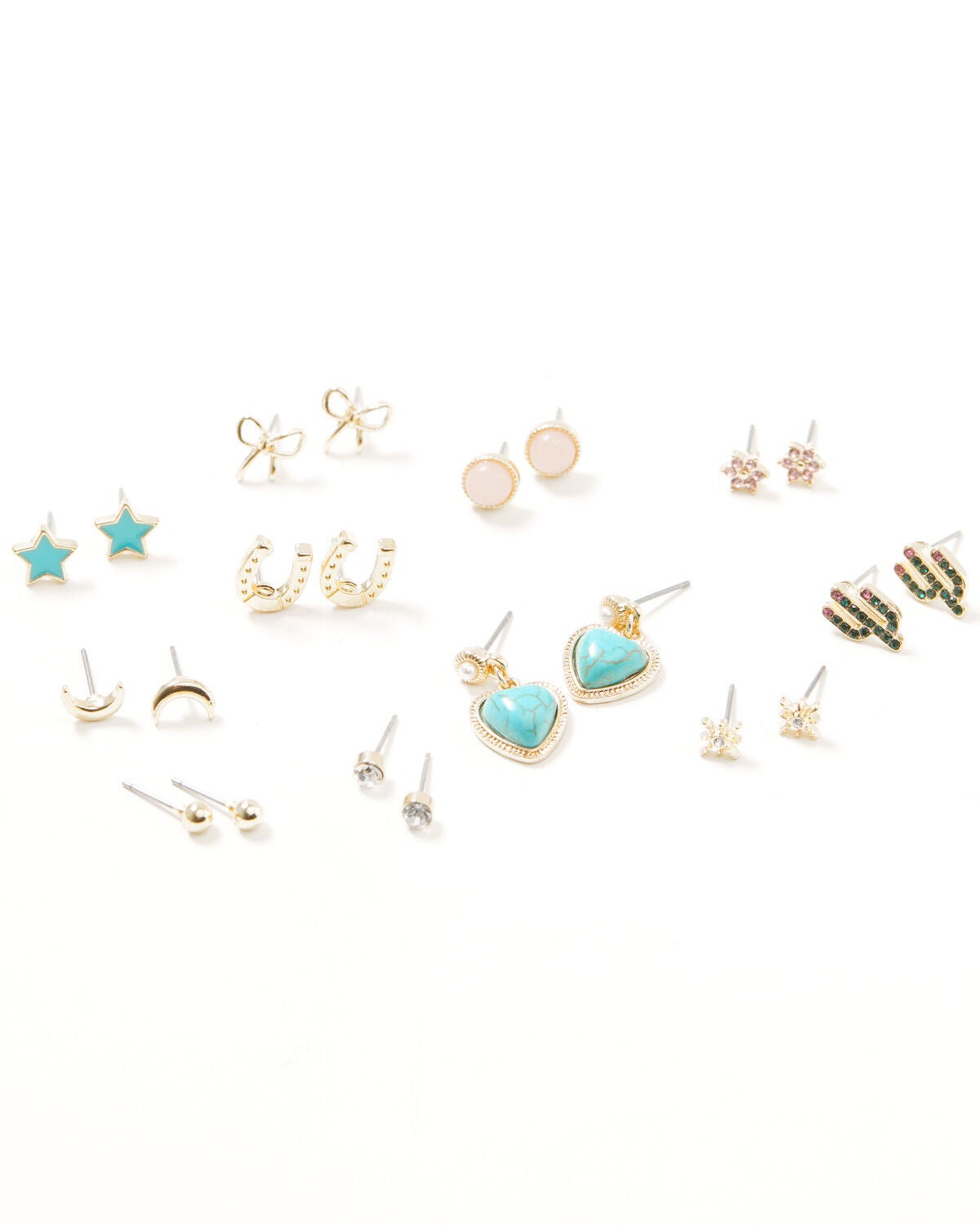 Women's Shyanne Moon And Heart Earring Set - 23 Piece