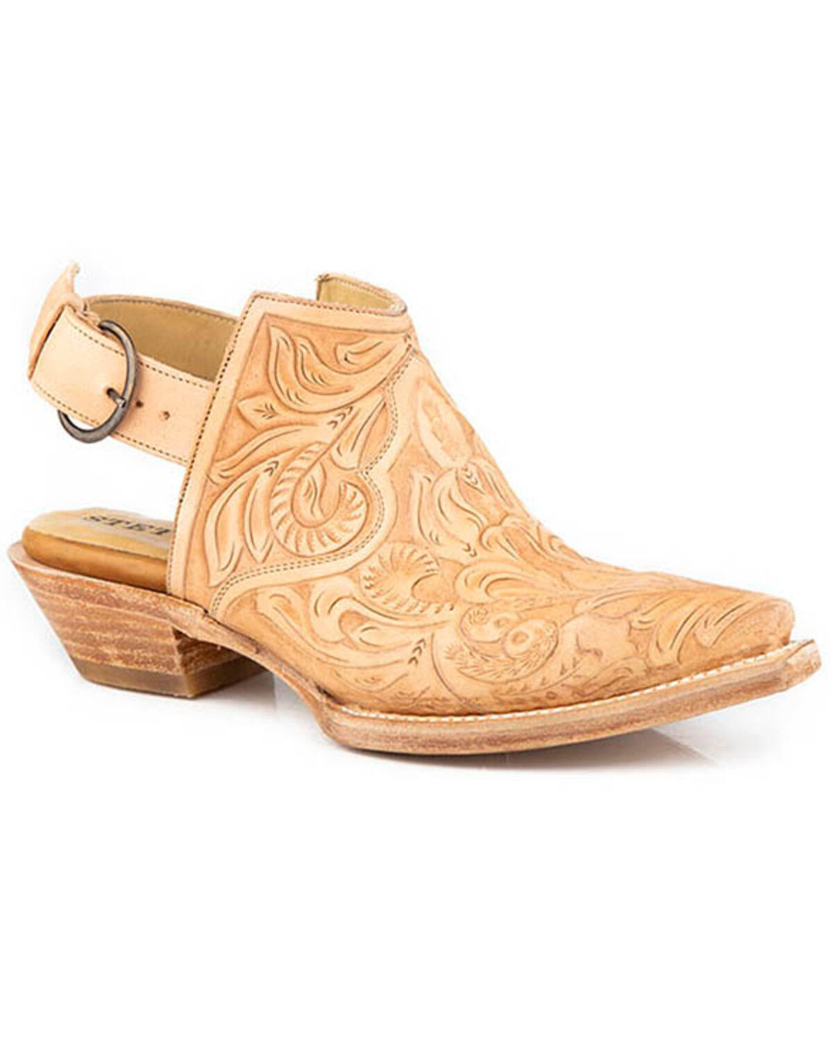 Women's Stetson Isla Hand Tooled Mules