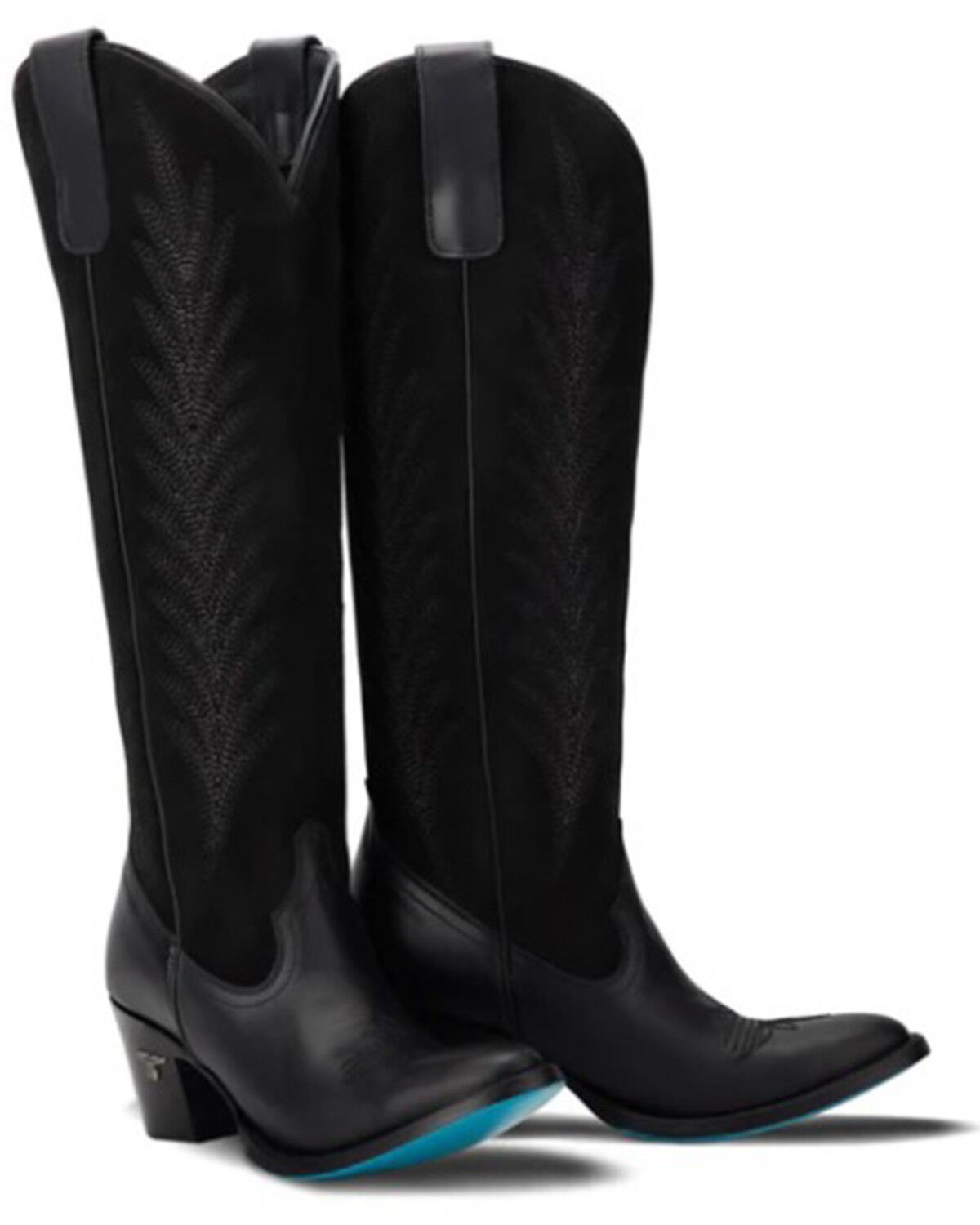 Women's Lane Jentry Suede Knee High Western Boots - Round Toe