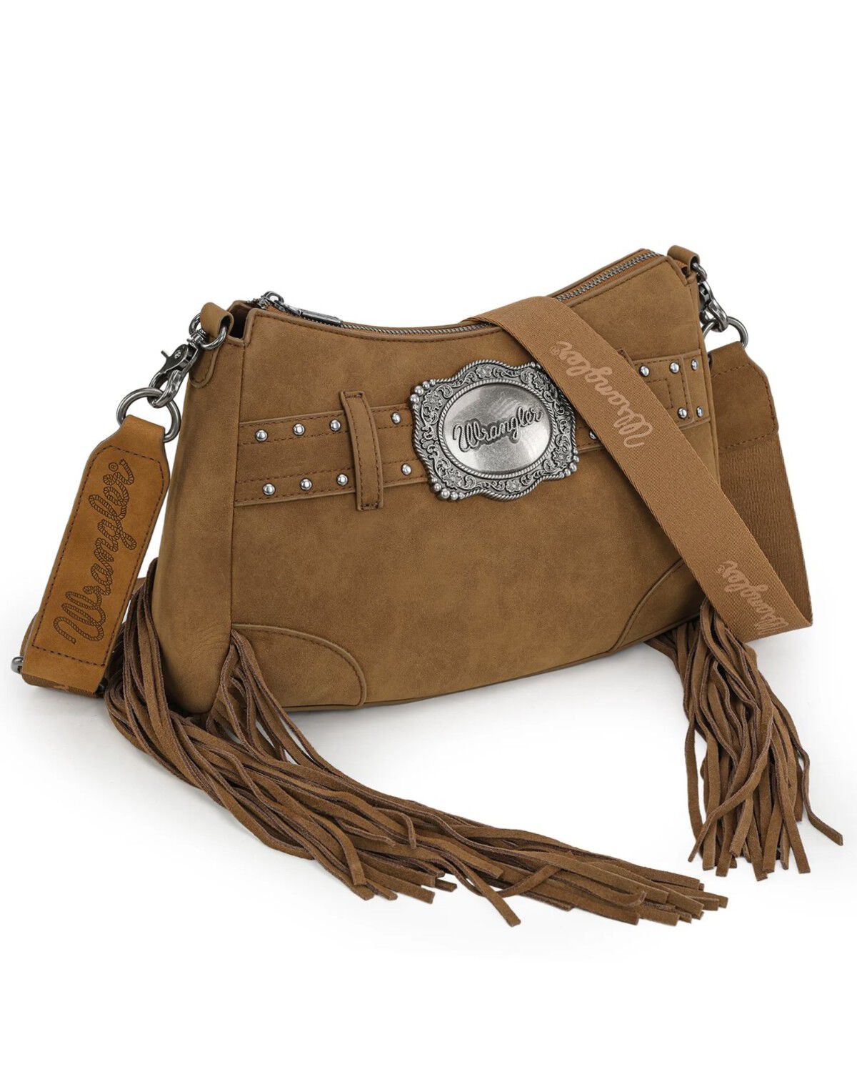 Women's Wrangler Fringe Buckle Hobo Bag