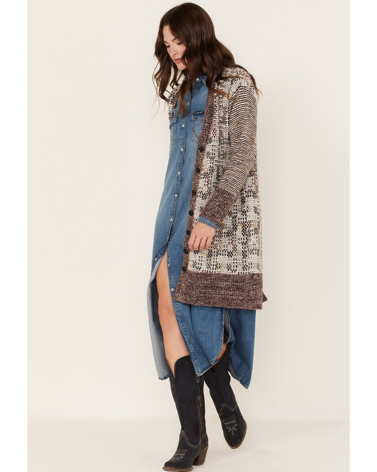 Women's Cleo + Wolf Knit Midi Cardigan