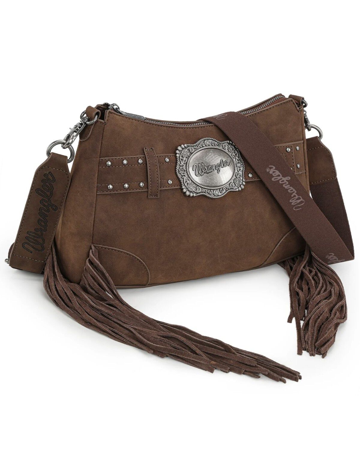 Women's Wrangler Fringe Buckle Hobo Bag