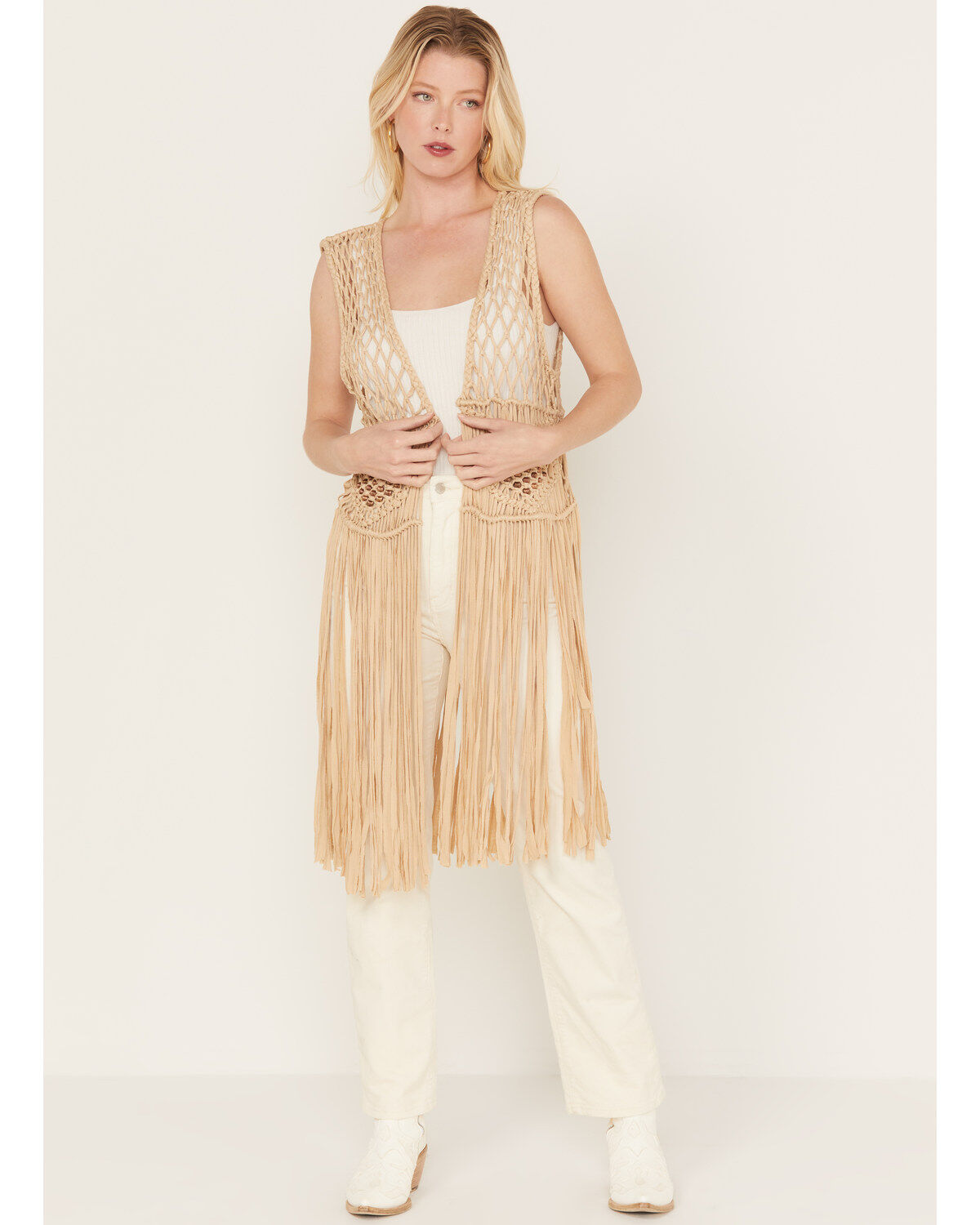 Women's Shyanne Macrame Fringe Vest
