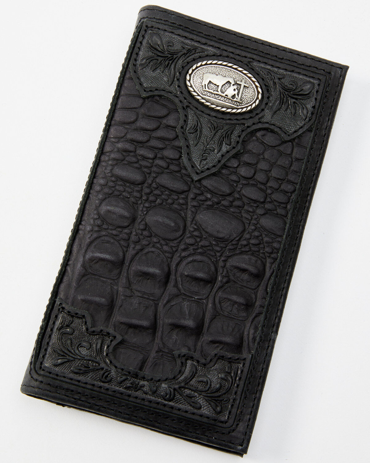 Men's Cody James Crocodile Embossed Rodeo Wallet