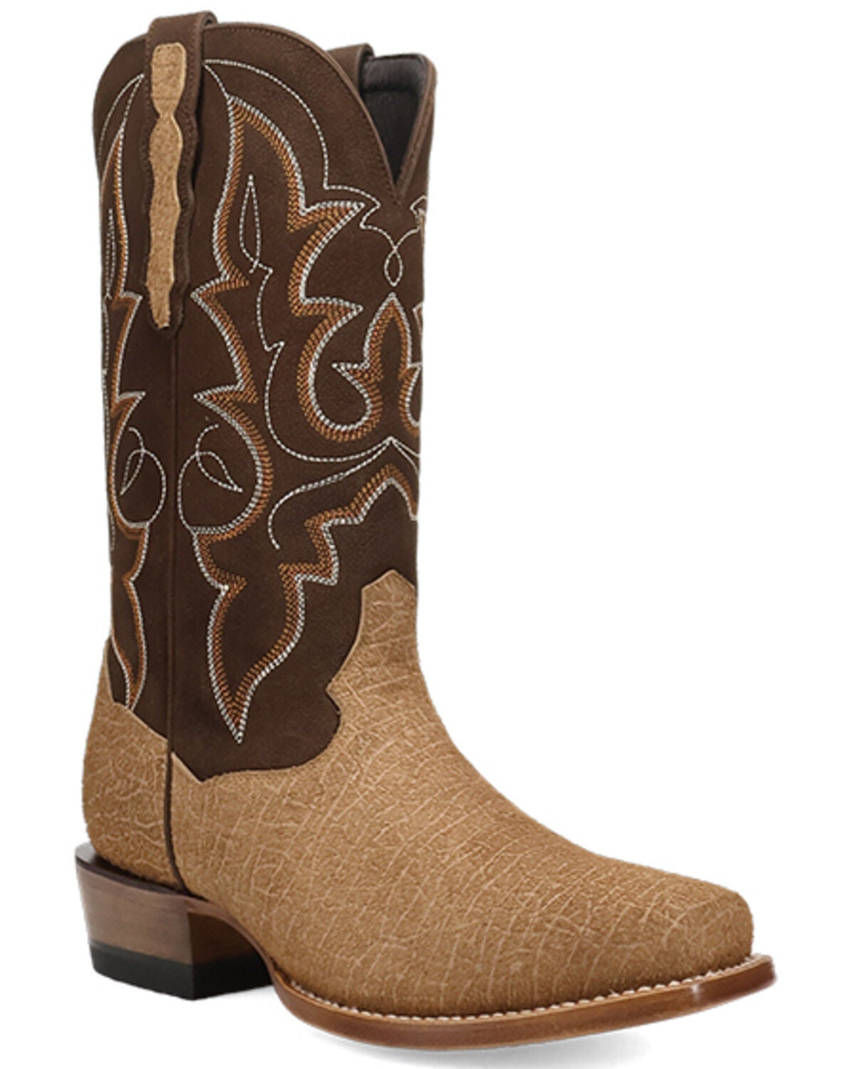 Men's Dan Post Ironhide Hippopotamus Print Western Boots - Square Toe