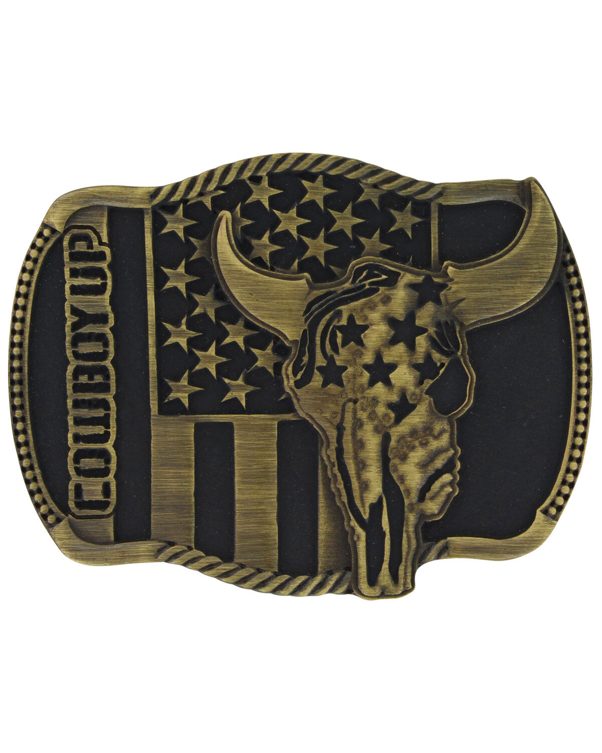 Cowboy Up Montana Silversmiths Strength in Heritage Attitude Buckle